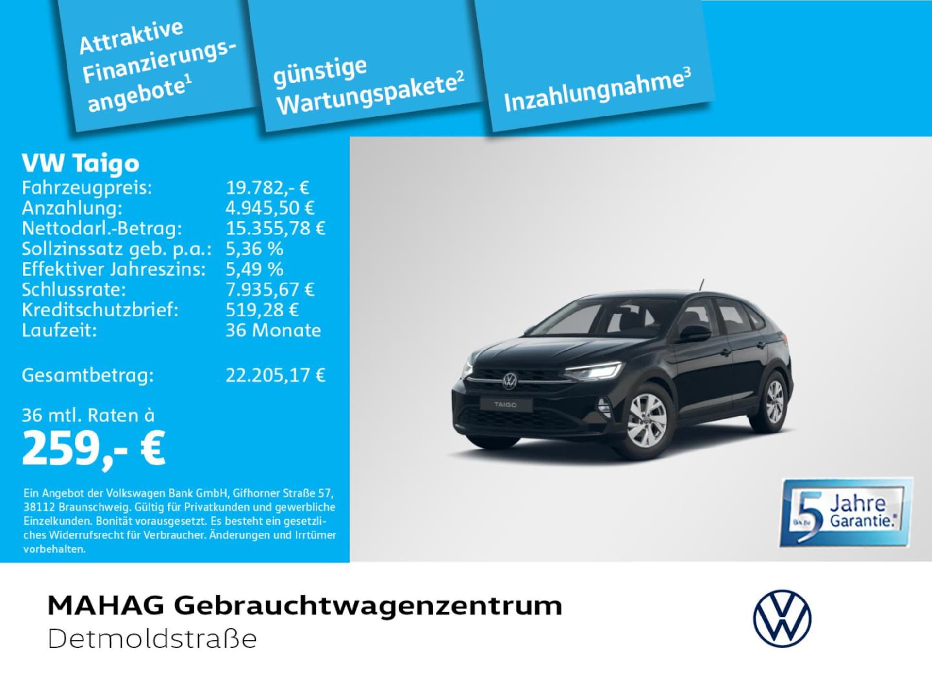 Volkswagen Taigo Basis-Modell