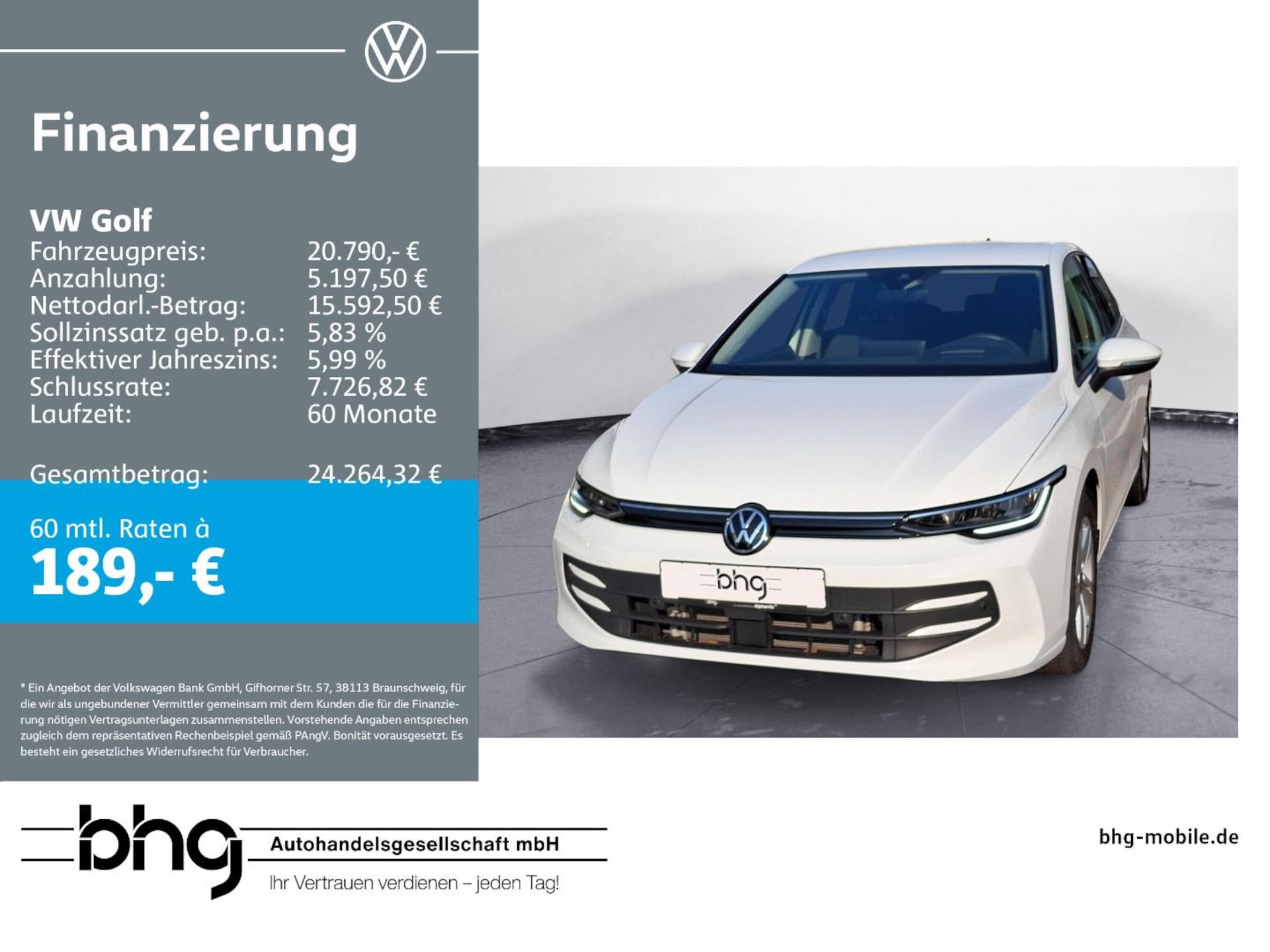 Volkswagen Golf 2025 — Golf Life 1,5 TSI OPF 6-Gang