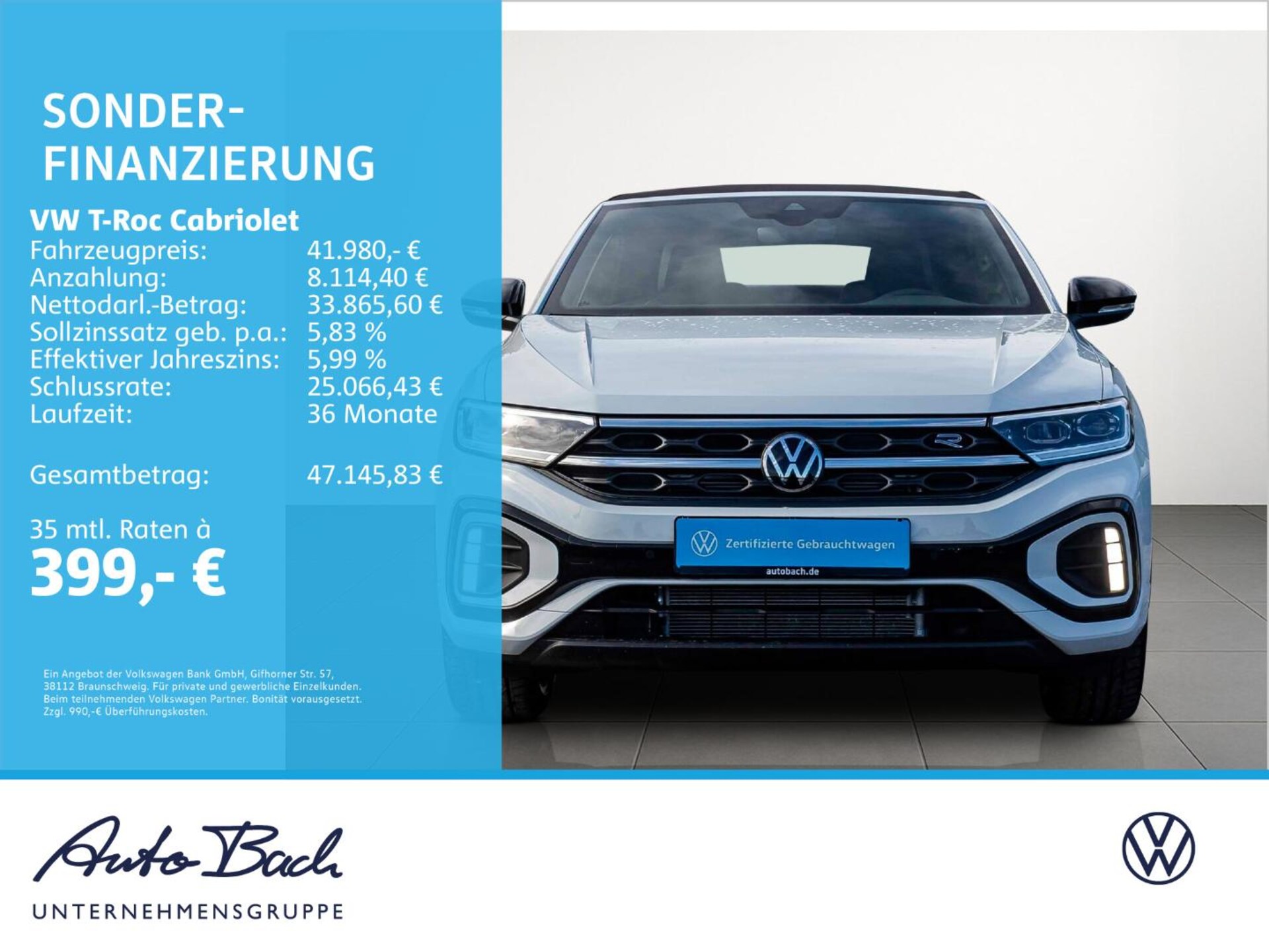 Volkswagen T-Roc Cabriolet R-Line
