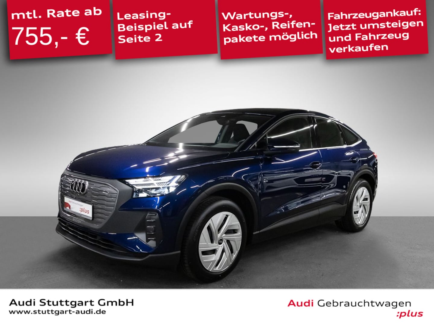 Bild über Audi Q4 Sportback e-tron 45 e-tron - für weitere Informationen kontaktieren Sie den Audi Partner