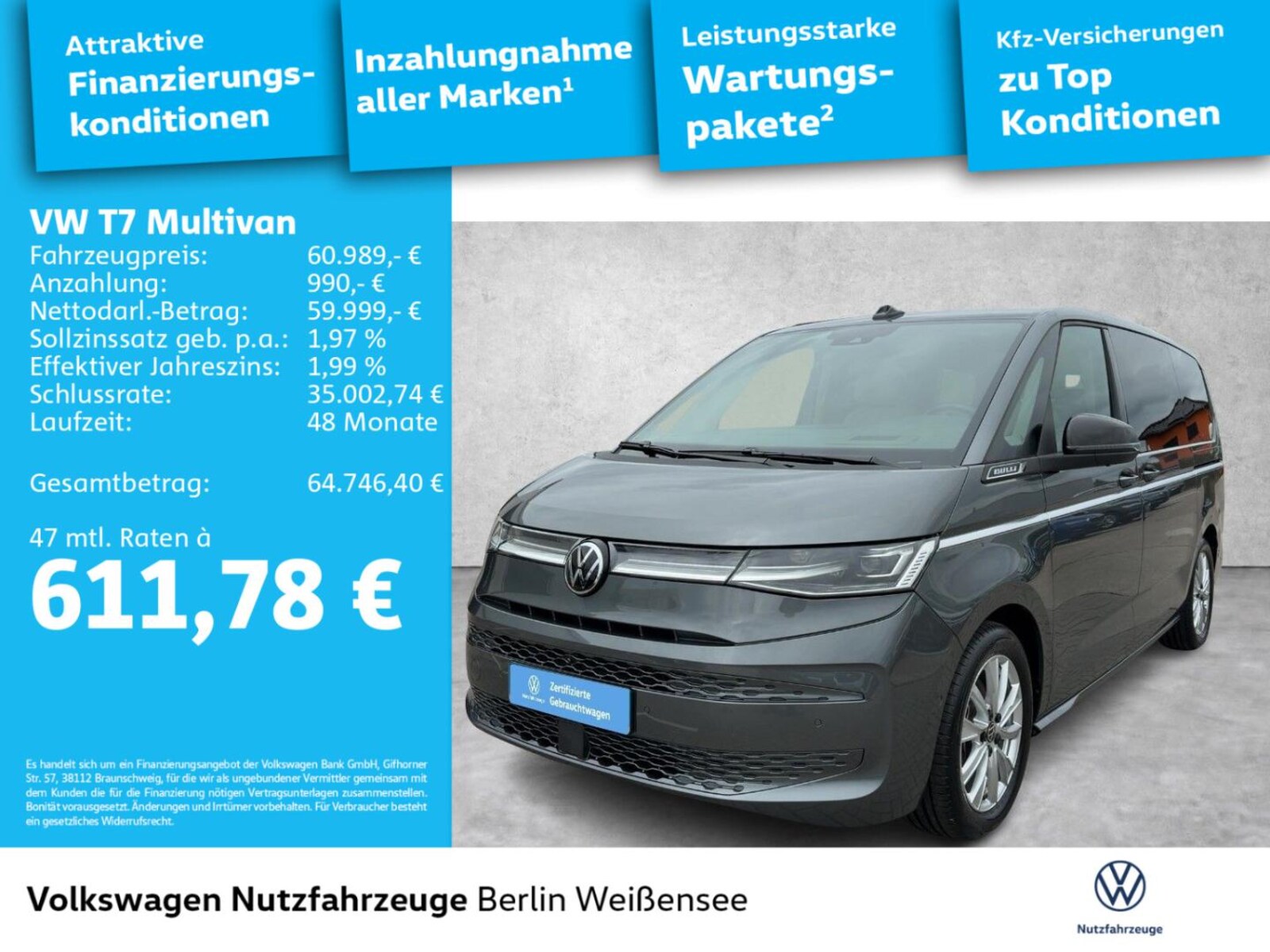 Volkswagen Multivan Langversion – Bild 3