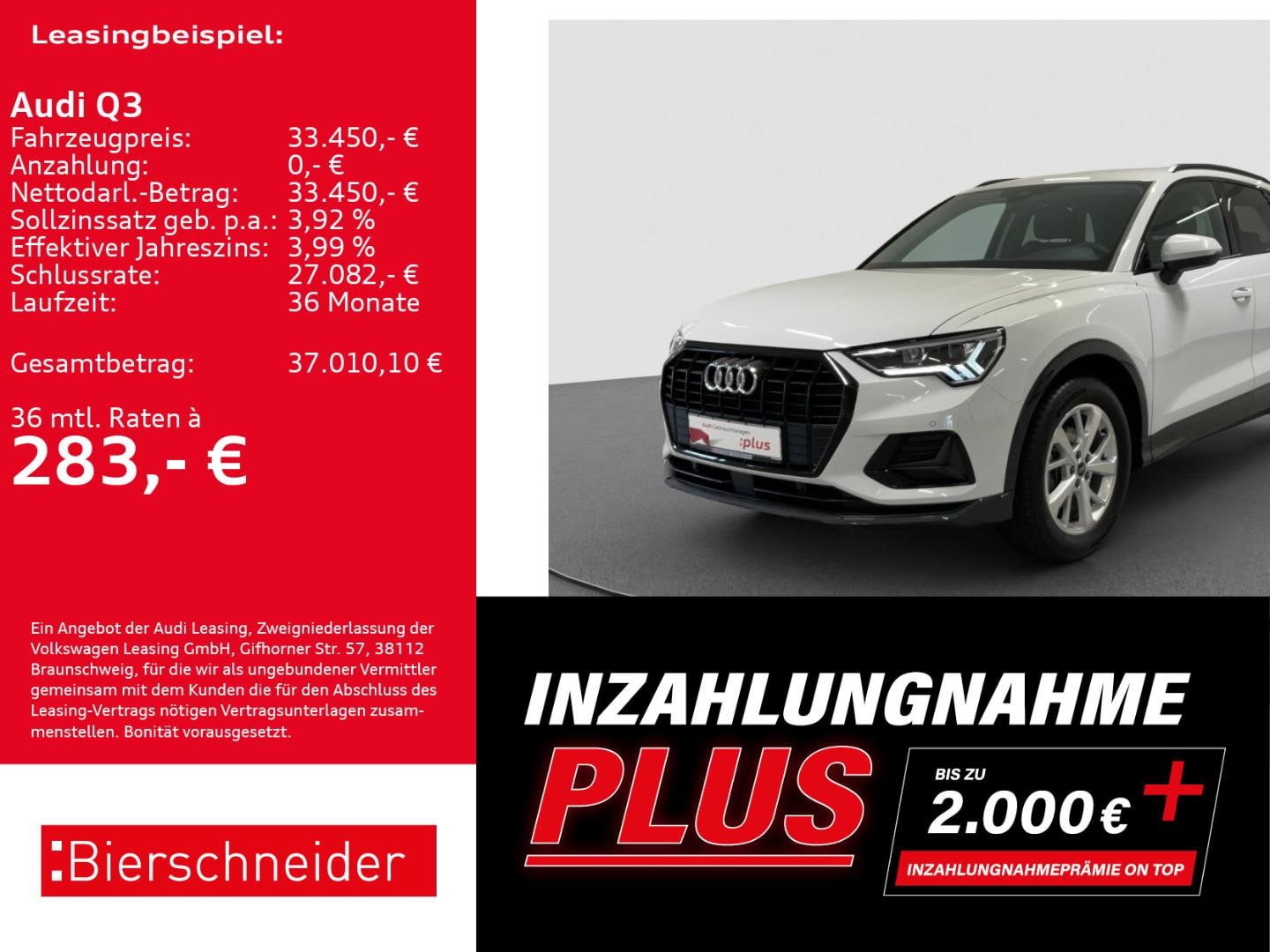 Bild über Audi Q3 advanced 35 TFSI S tronic - für weitere Informationen kontaktieren Sie den Audi Partner