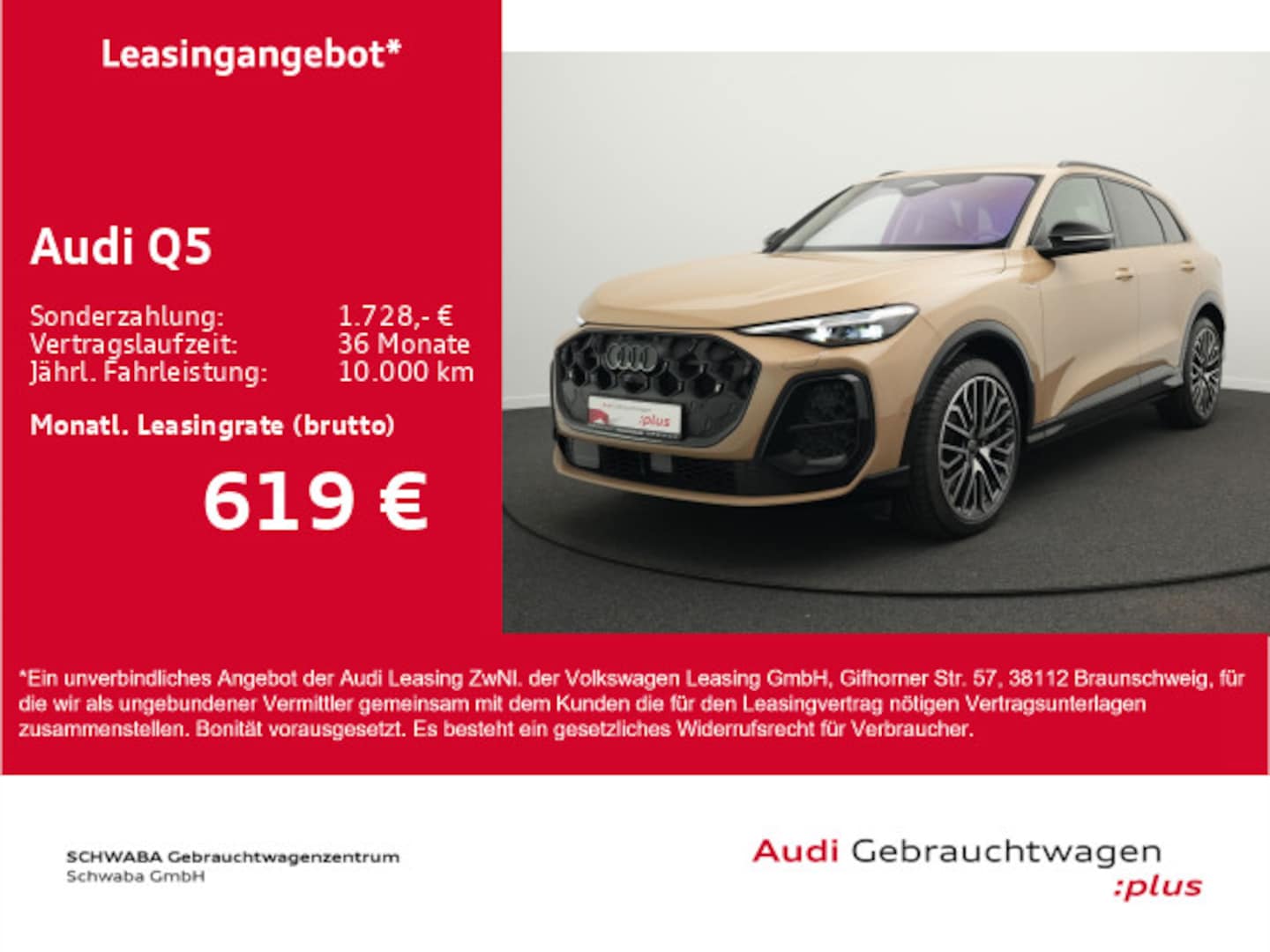 Bild über Audi Q5 SUV TFSI quattro 150 kW S tronic - für weitere Informationen kontaktieren Sie den Audi Partner
