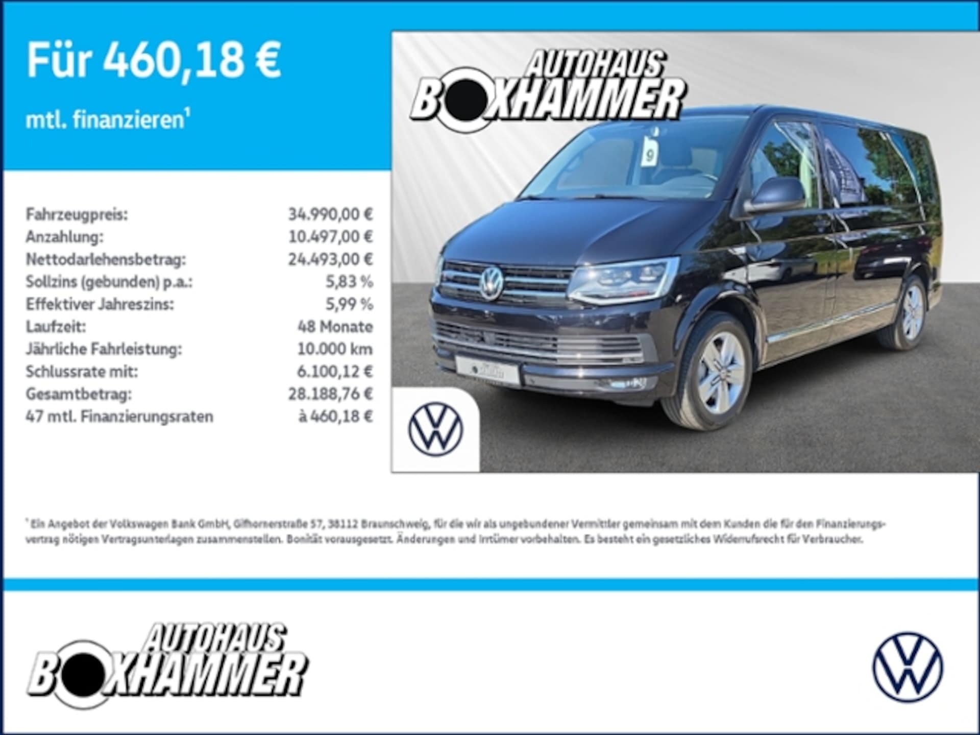 Volkswagen T6 Multivan Comfortline