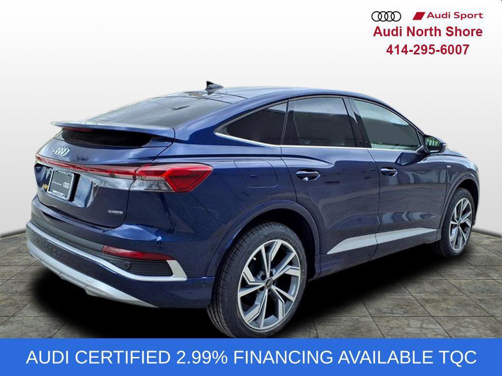 Certified 2023 Audi Q4 Sportback e-tron Premium Plus with VIN WA132BFZXPP066270 for sale in Brown Deer, WI
