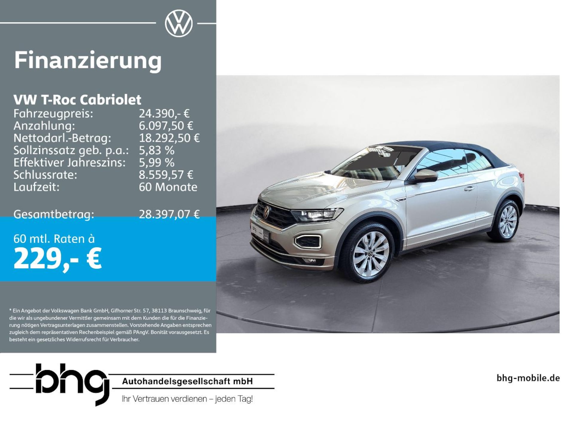 Volkswagen T-Roc Cabriolet R-Line