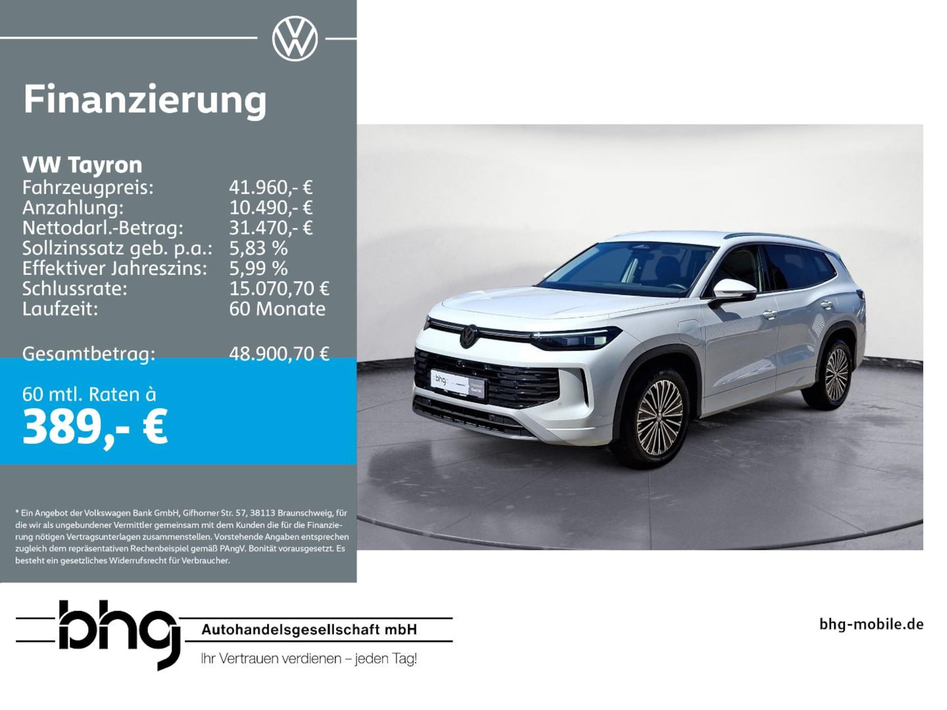 Volkswagen Tayron Elegance