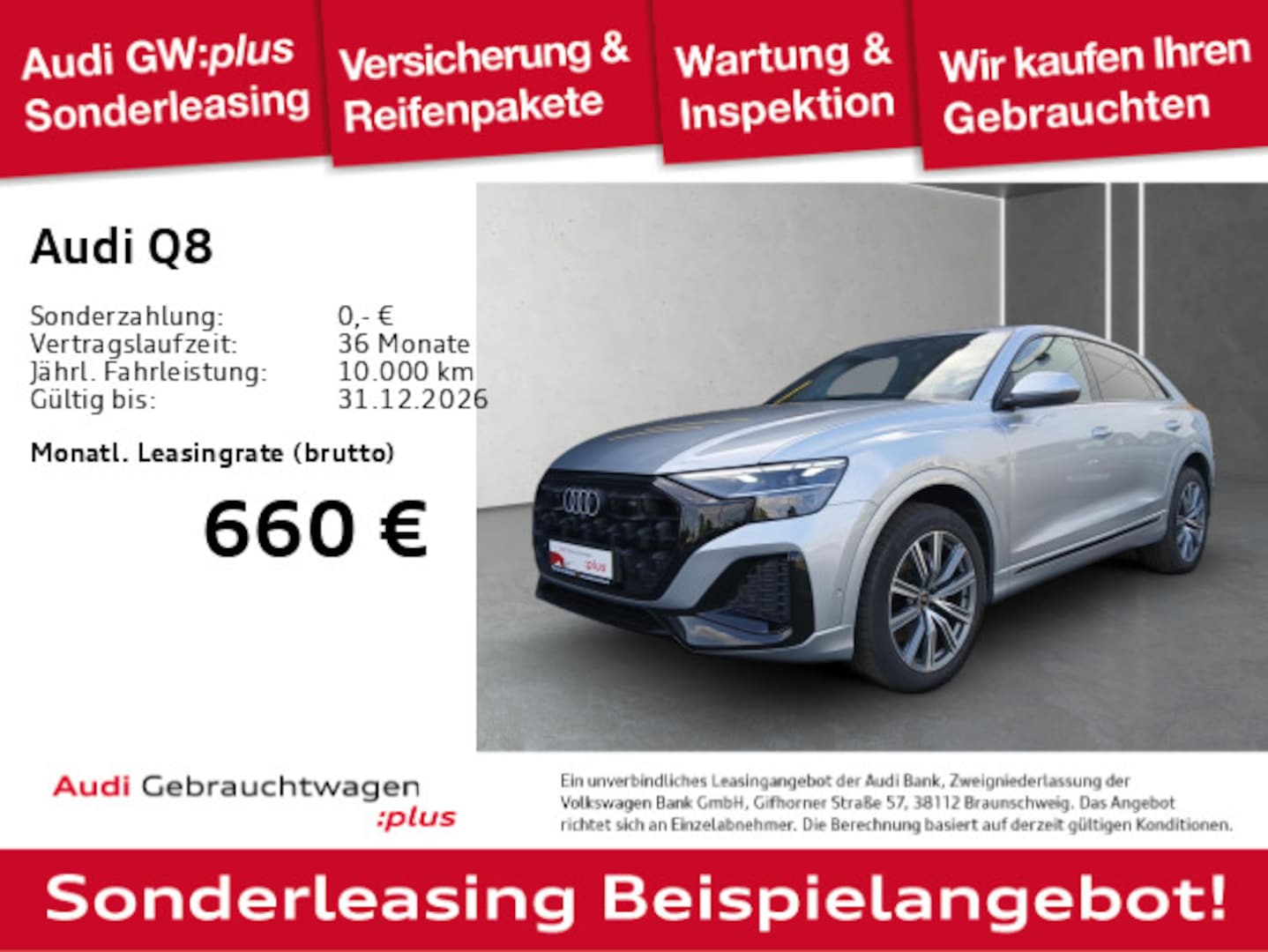Bild über Audi Q8 SUV TDI quattro 210 kW tiptronic - für weitere Informationen kontaktieren Sie den Audi Partner