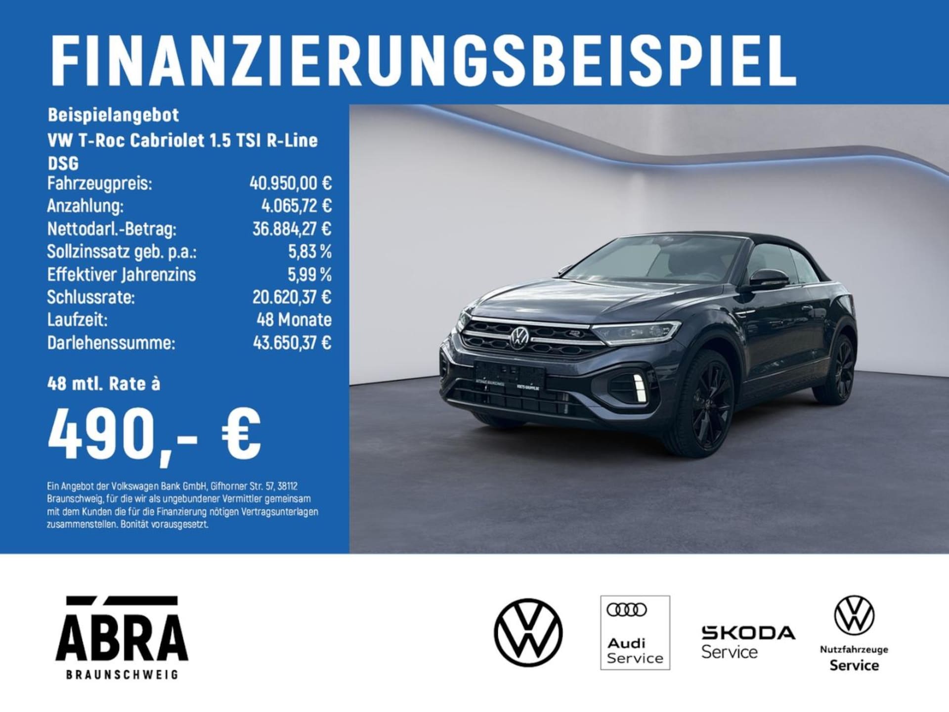 Volkswagen T-Roc Cabriolet R-Line