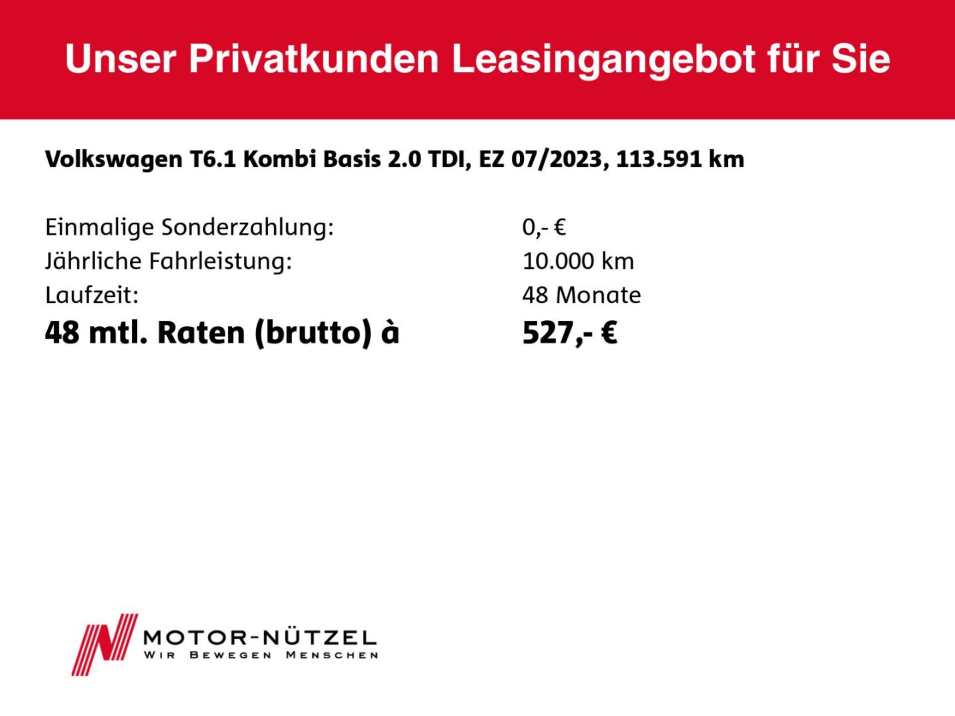 Volkswagen T6.1 Transporter Kombi kurzer Radstand