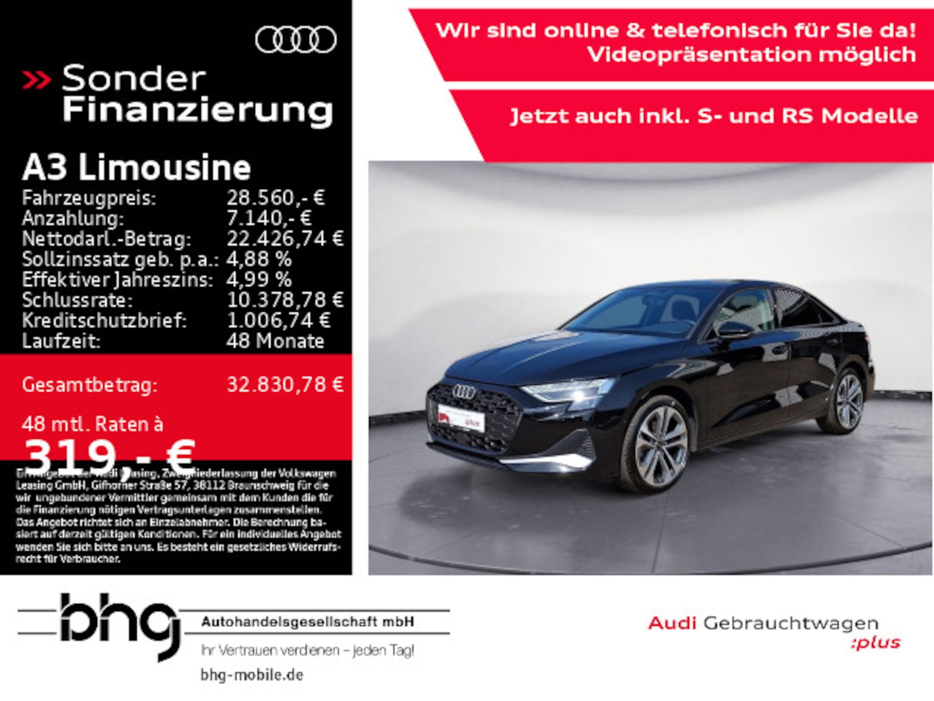 Audi A3 Limousine advanced