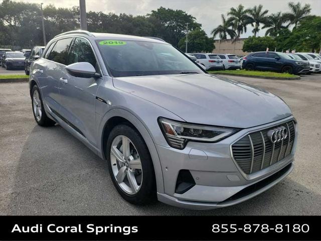 Used 2019 Audi e-tron Premium Plus with VIN WA1LAAGE1KB024410 for sale in Coral Springs, FL