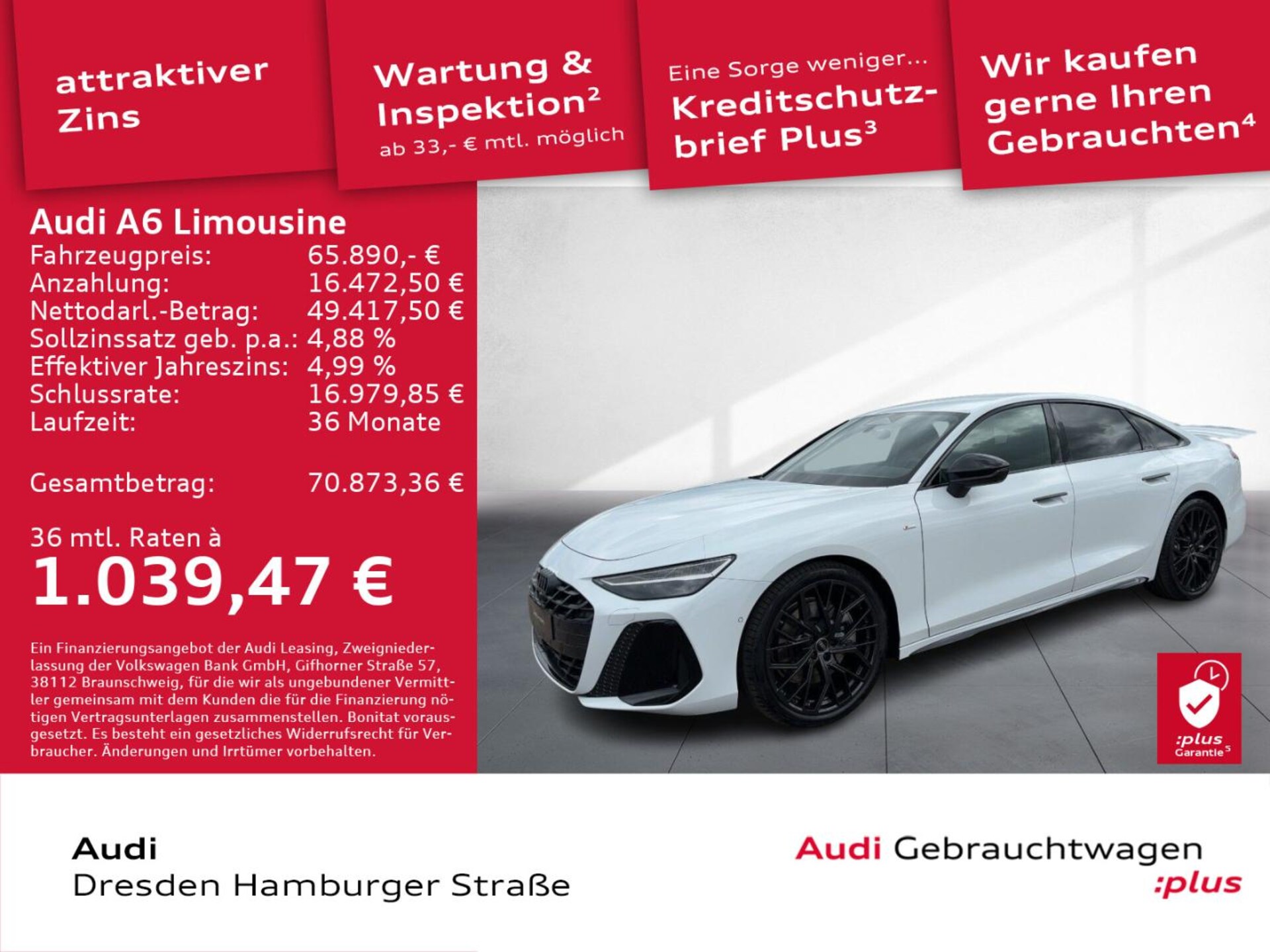 Audi A6 Limousine edition one