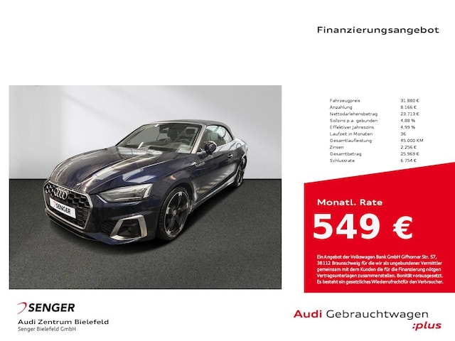 Audi A5 Cabriolet S Line 40 TFSI S Tronic -  - Joinsteer - #1