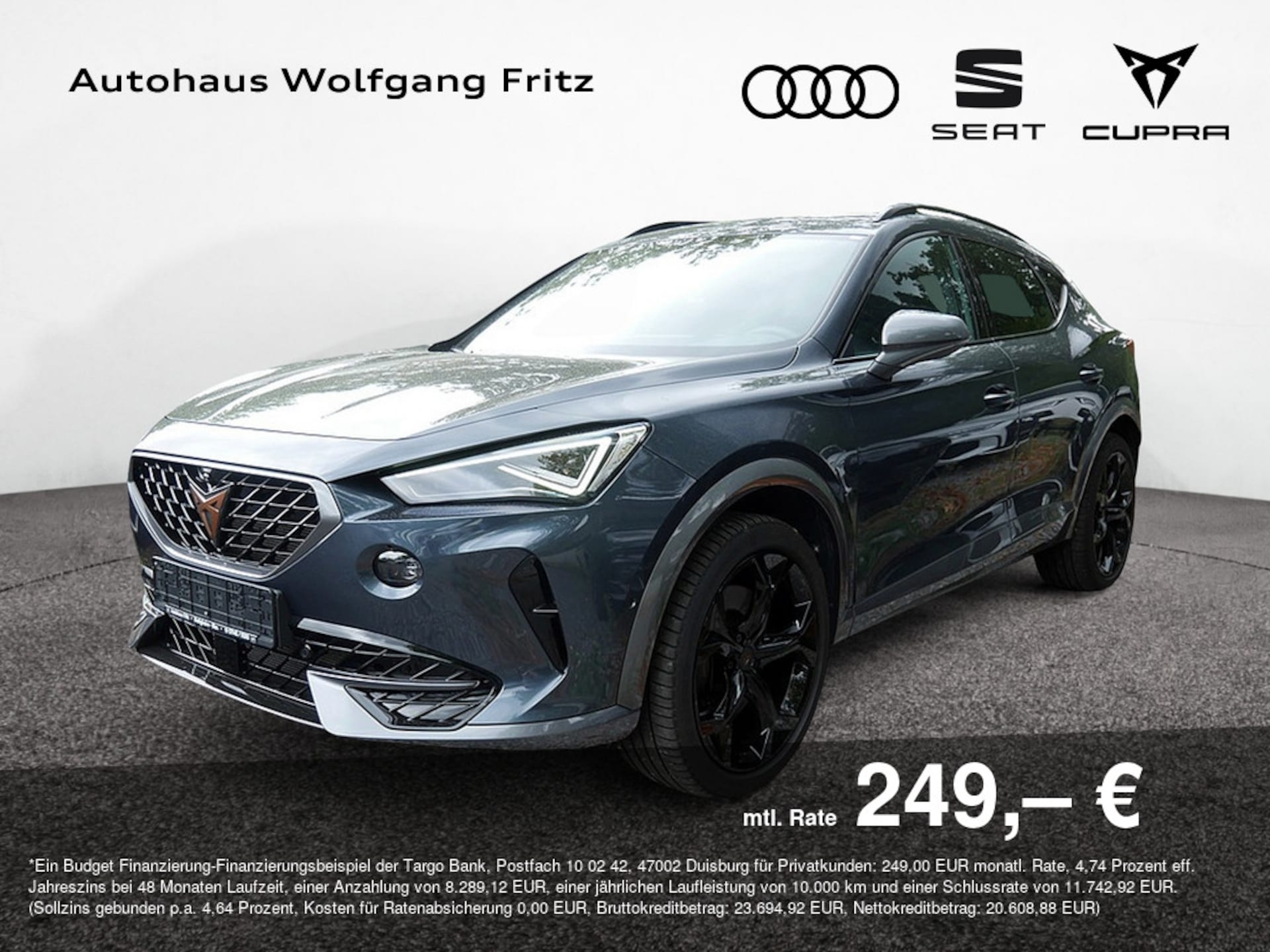 Cupra Formentor — CUPRA Formentor Formentor 2.0 TSI VZ 4Drive PANO+AHK+ACC+NAVI
