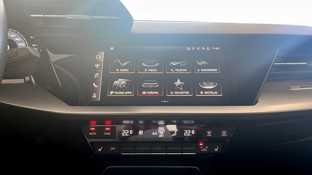 Bild som visar&nbsp;Audi A3 Sportback&nbsp;A3 Sportback 35 TFSI Proline advanced 150 hk S tronic - för mer information kontakta din Audi Partner