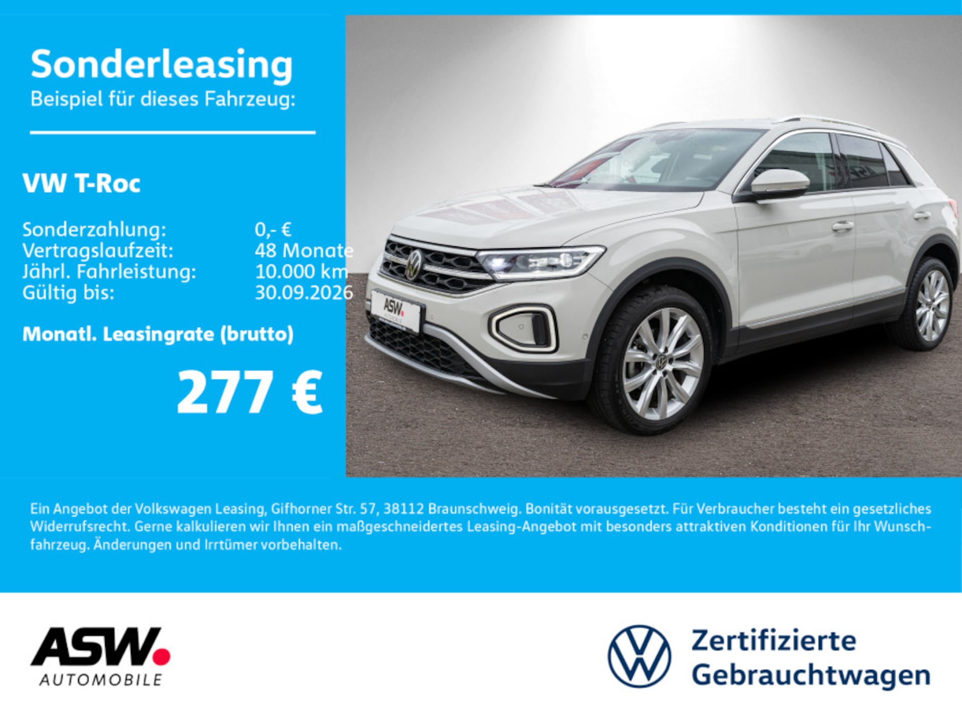 Volkswagen T-Roc 2023 — T-Roc Style 1.5 TSI DSG LED Navi RFK ACC SHZ AHK