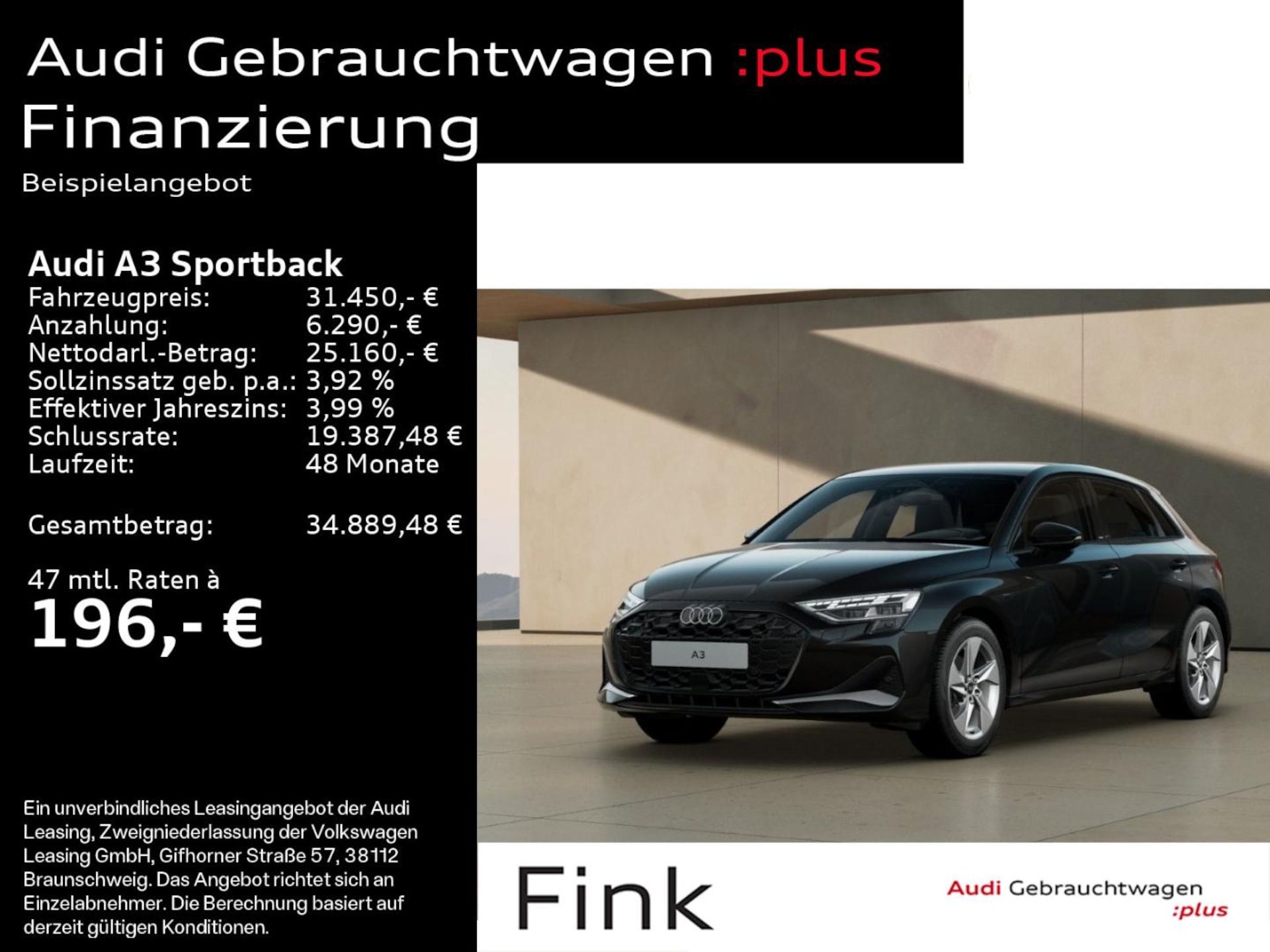 Audi A3 Sportback Advanced