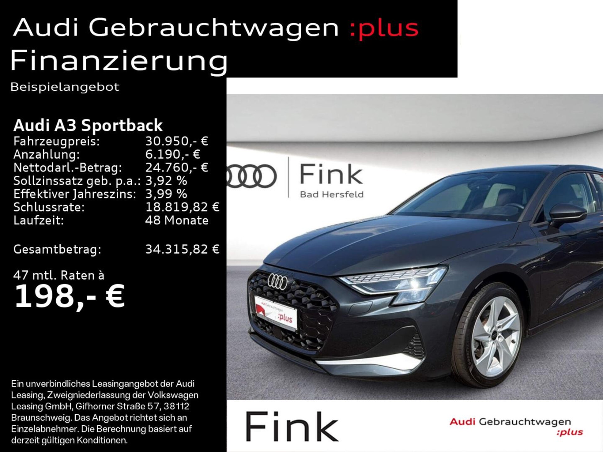 Audi A3 Sportback Advanced
