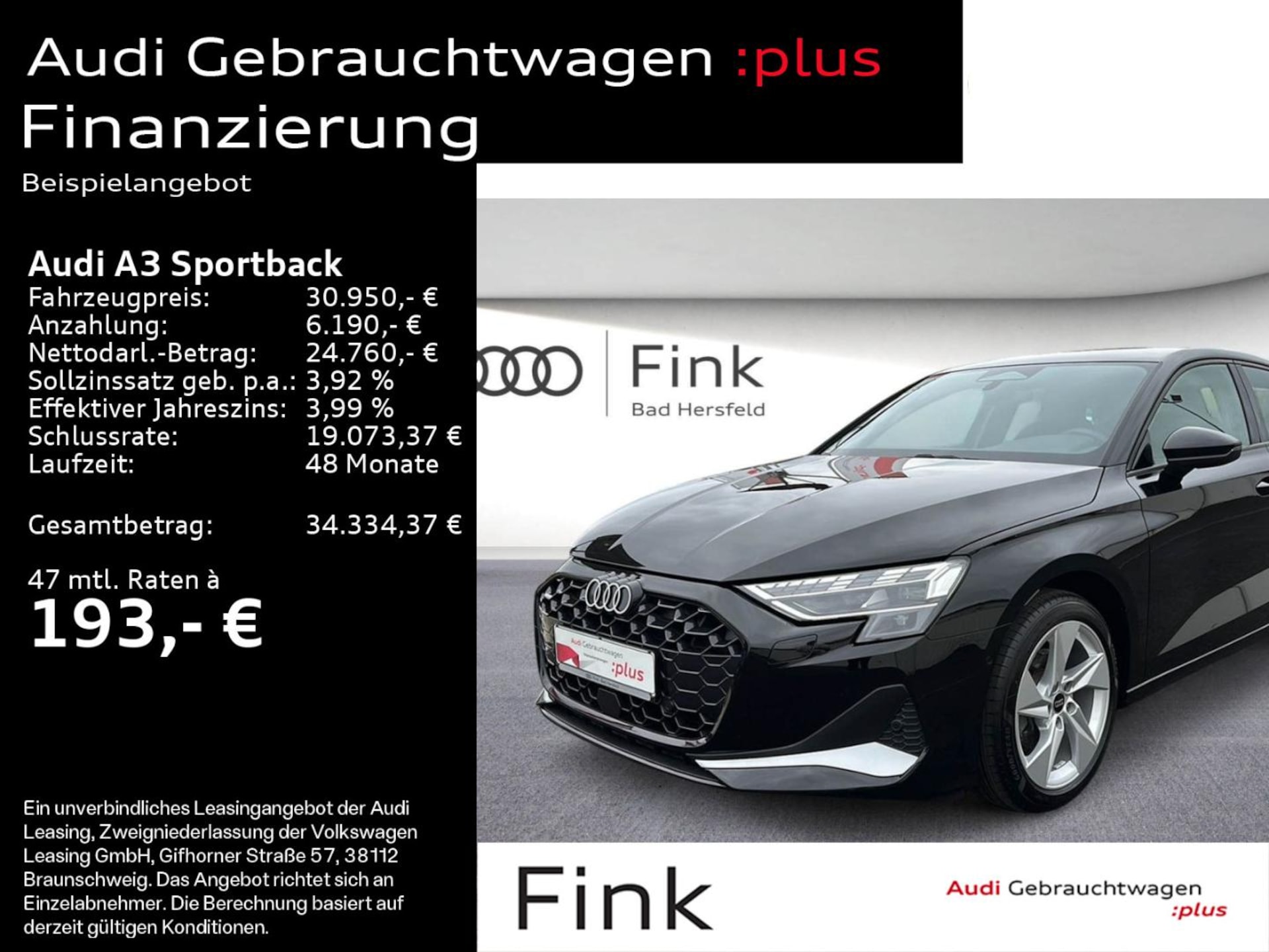 Audi A3 Sportback Advanced