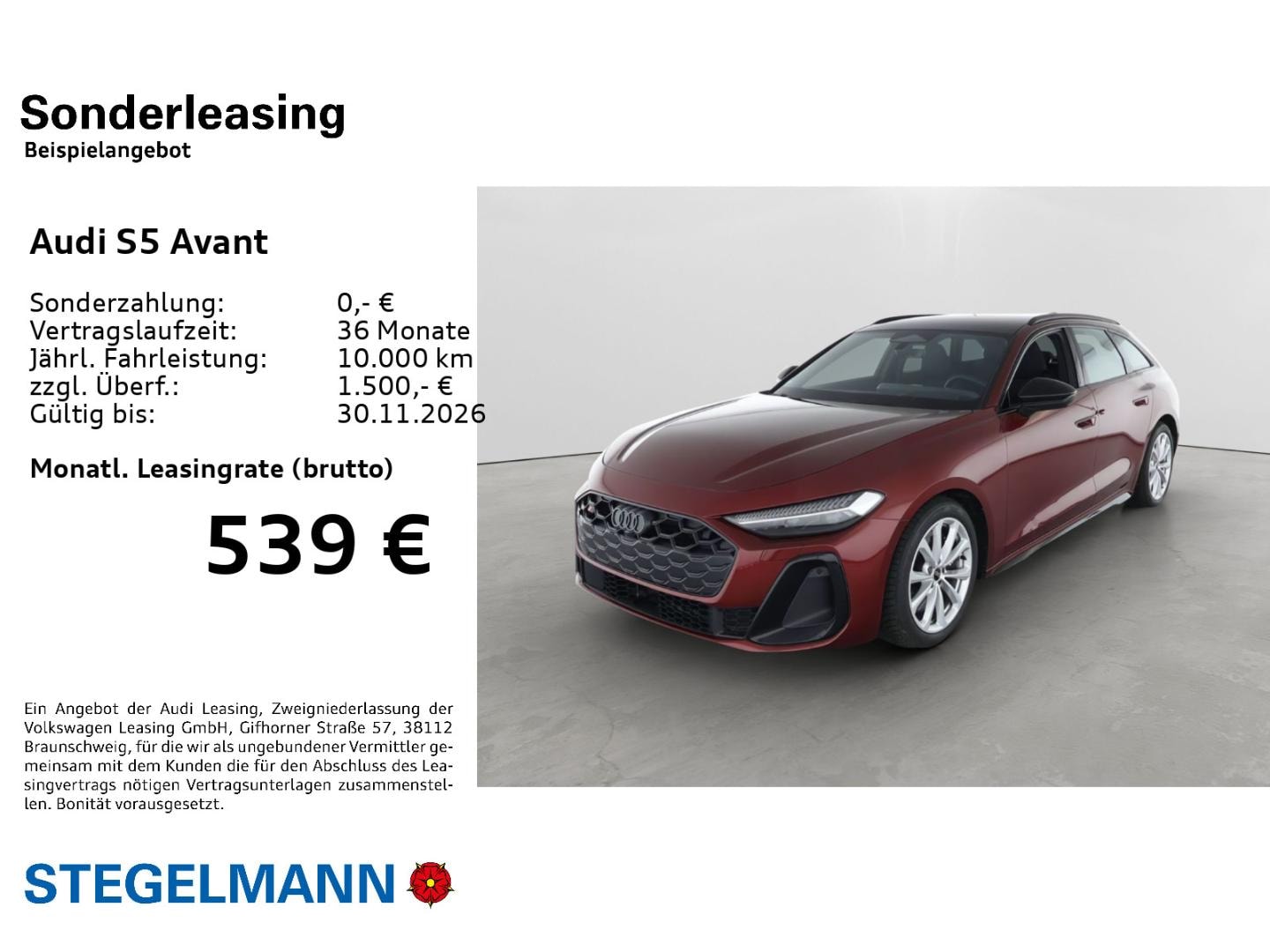 Bild über Audi S5 Avant TFSI 270 kW S tronic - für weitere Informationen kontaktieren Sie den Audi Partner