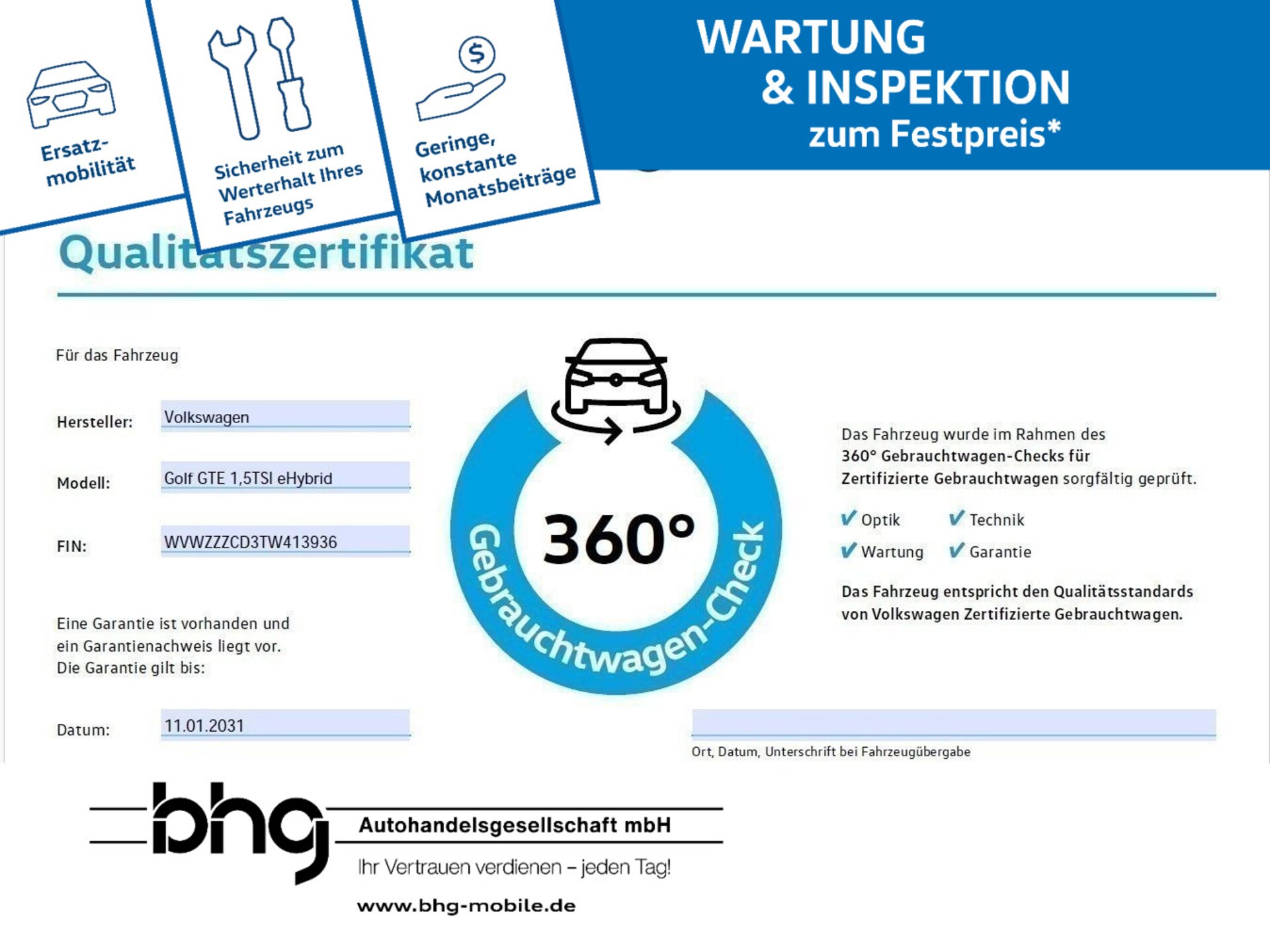 Volkswagen Golf GTE
