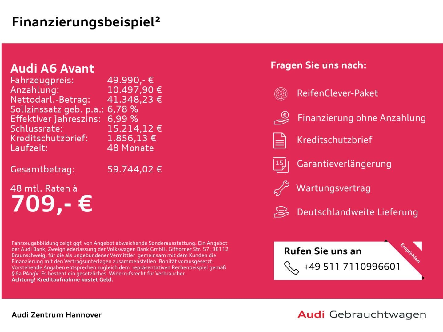 Bild über Audi A6 Avant TFSI e S line 50 TFSI e quattro S tronic - für weitere Informationen kontaktieren Sie den Audi Partner