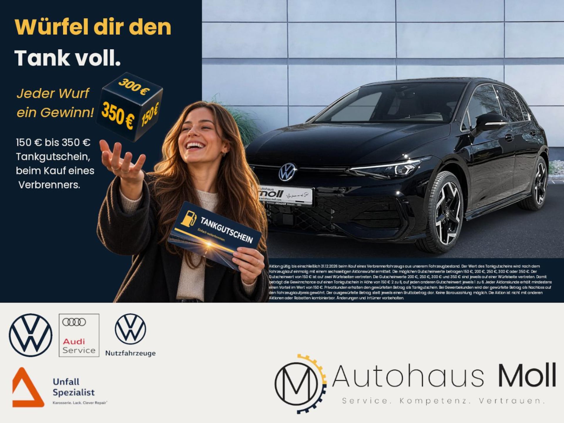 Volkswagen Golf — Volkswagen Golf Golf R-Line 2.0 TDI DSG, Leder, AHK, Panorama