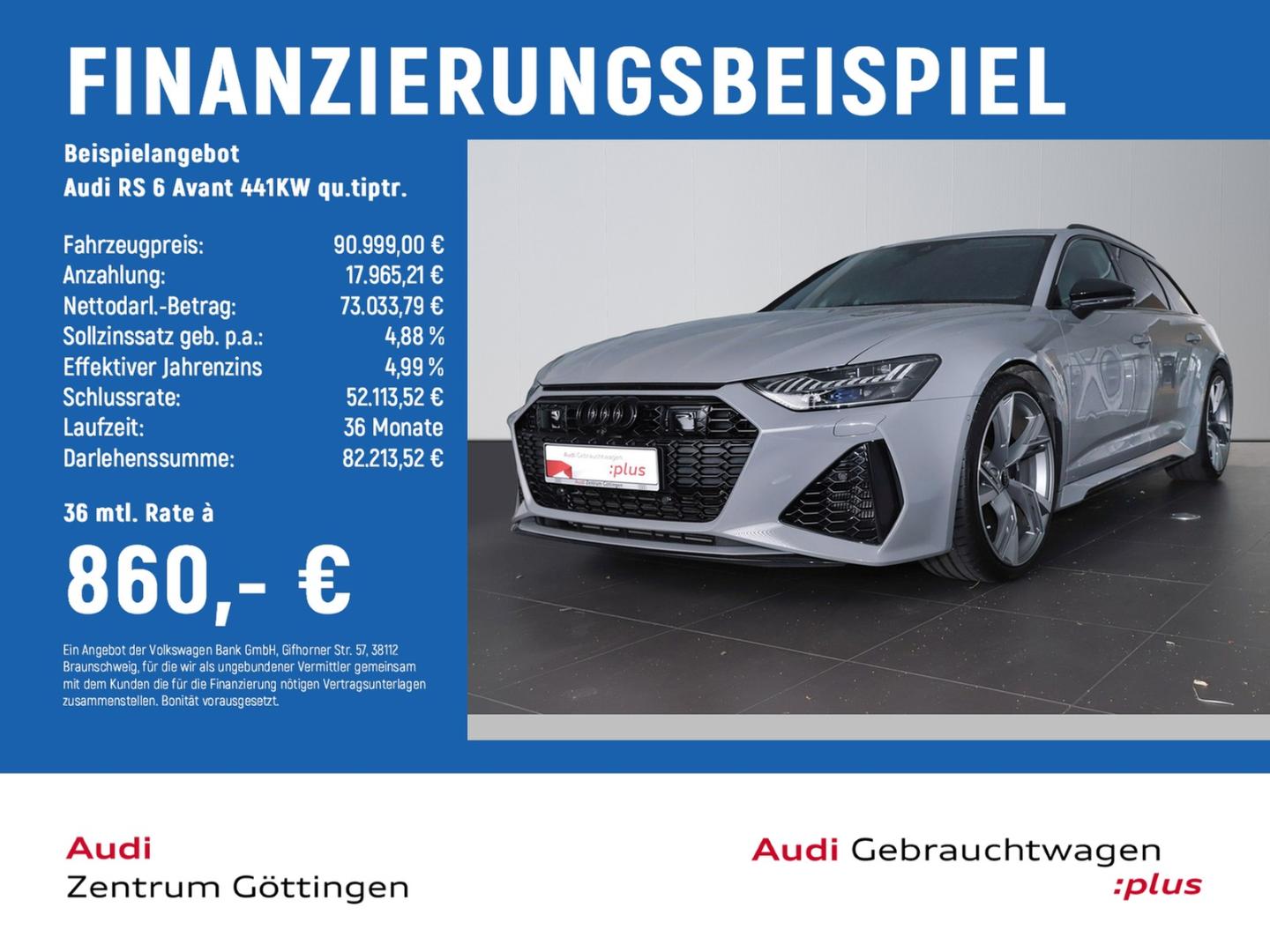 Image about Audi RS 6 Avant RS 6 Avant 441(600) kW(PS) tiptronic