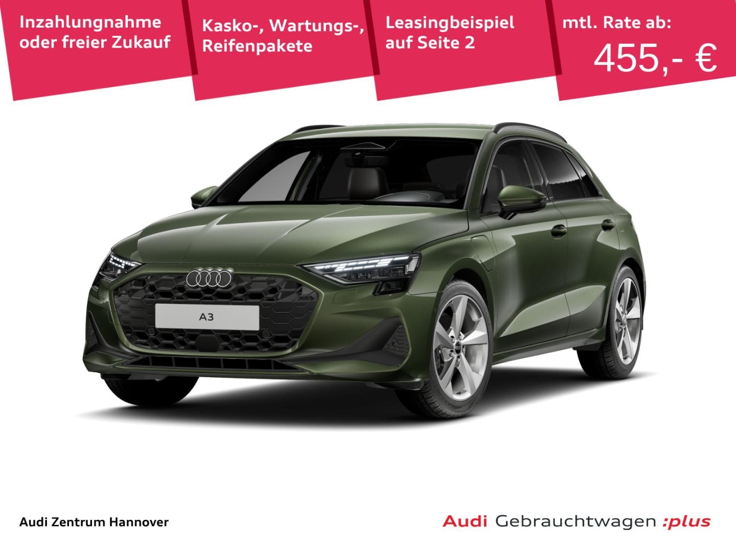 Bild über Audi A3 Sportback TFSI e TFSI e 150 kW S tronic - für weitere Informationen kontaktieren Sie den Audi Partner