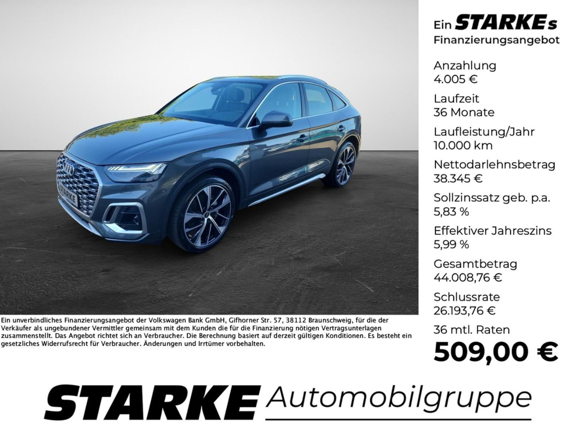 Audi Q5 Sportback TFSI e S line