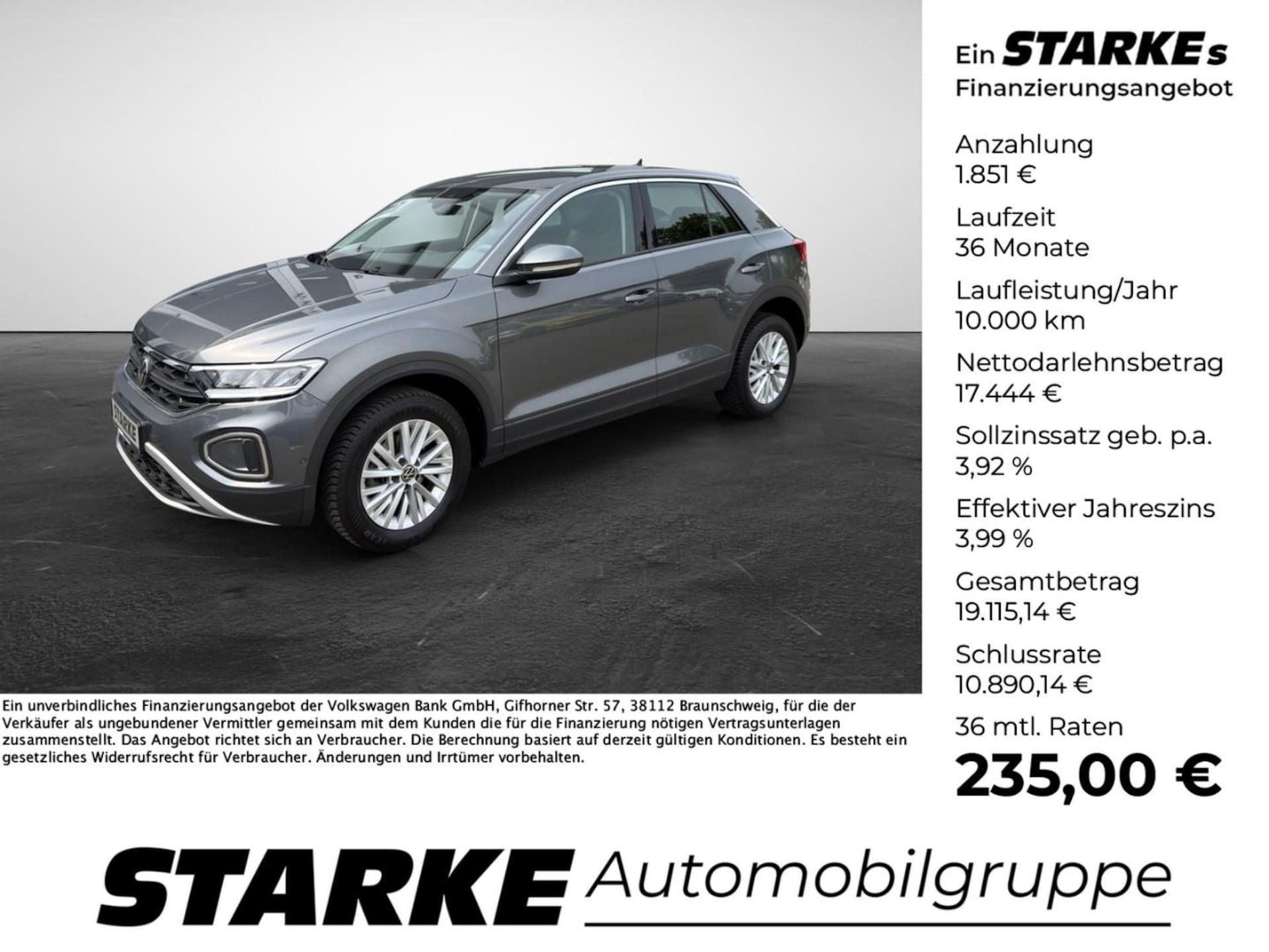 Volkswagen T-Roc Basis-Modell