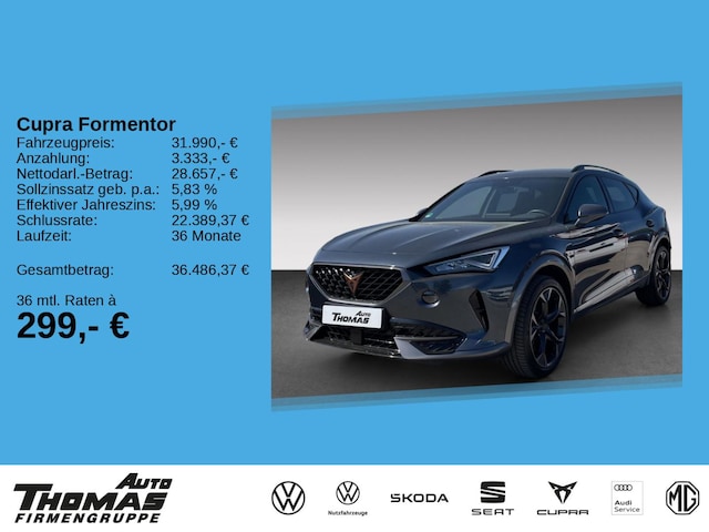 CUPRA Formentor VZ 2.0 TSI 4DRIVE DSG NAVI+ACC (BN28393)