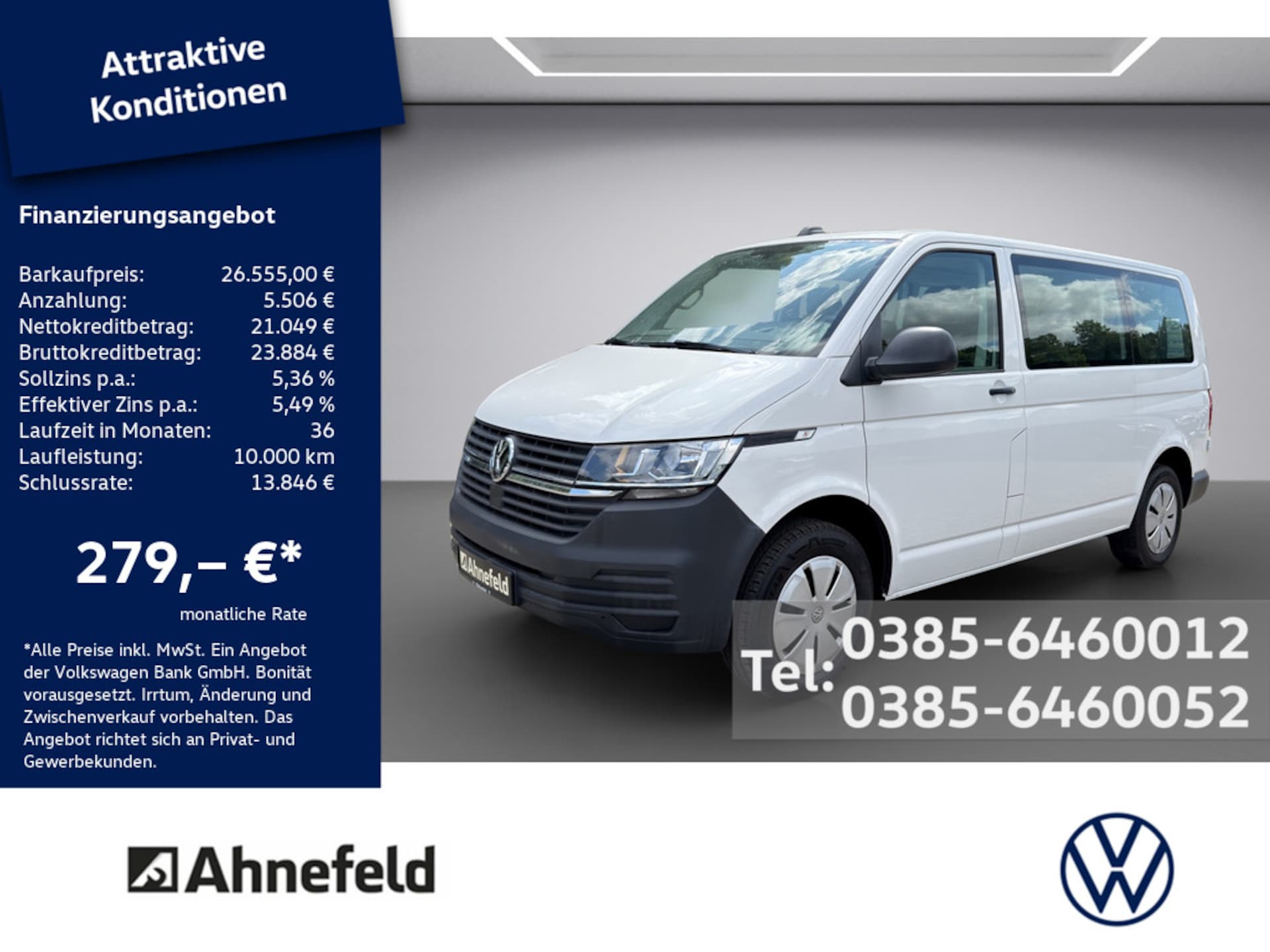 Volkswagen T6.1 Transporter Kombi kurzer Radstand
