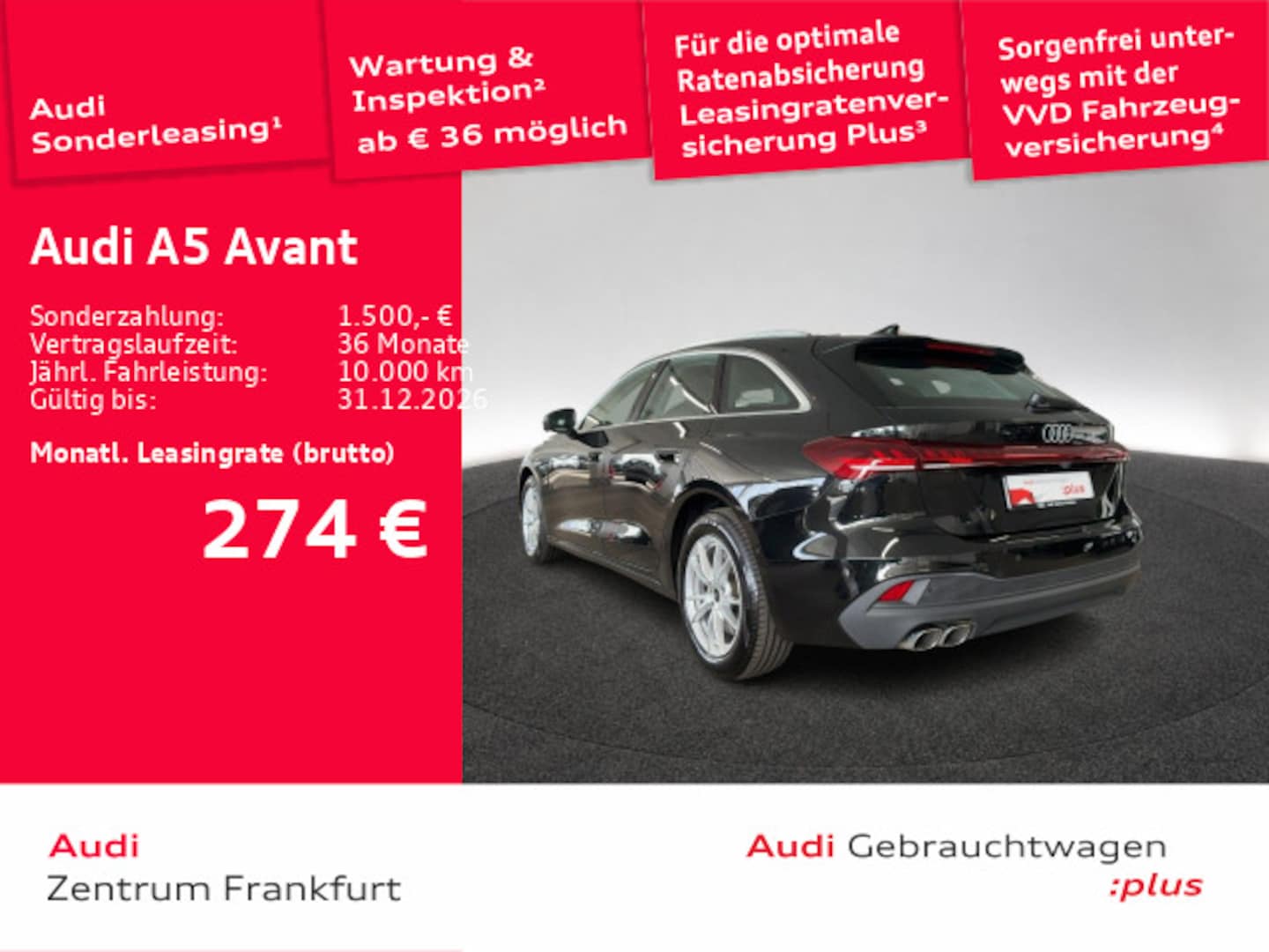 Bild über Audi A5 Avant TDI 150 kW S tronic - für weitere Informationen kontaktieren Sie den Audi Partner