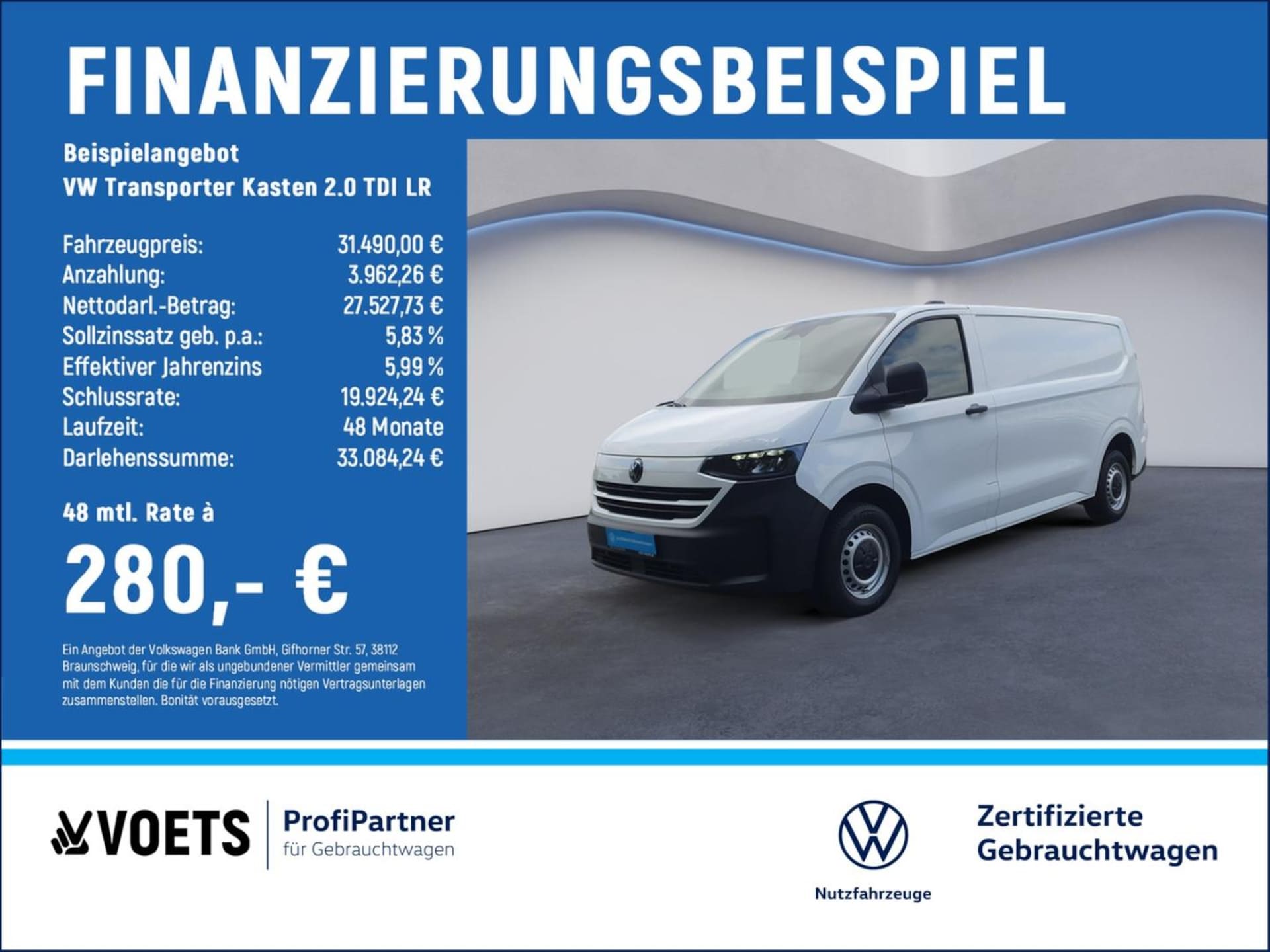 Volkswagen Transporter Kasten langer Radstand