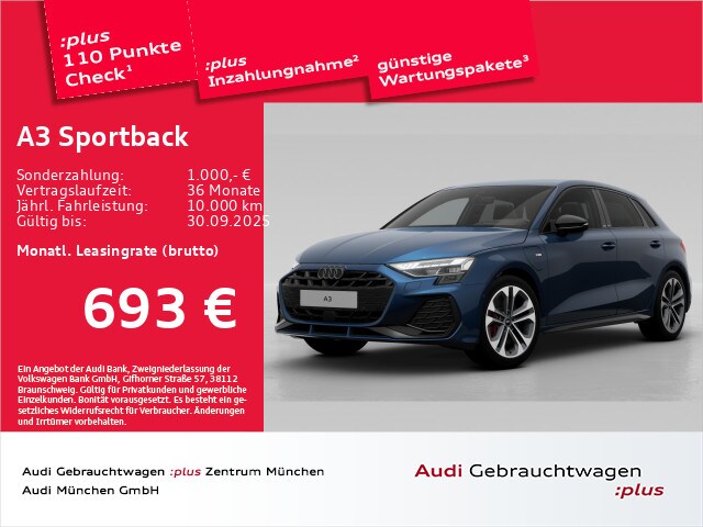 Image about Audi A3 Sportback TFSI e S line 45 TFSI e S tronic