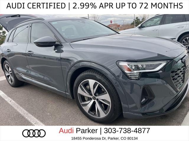 Used 2024 Audi Q8 e-tron Premium with VIN WA14AAGE9RB054916 for sale in Parker, CO