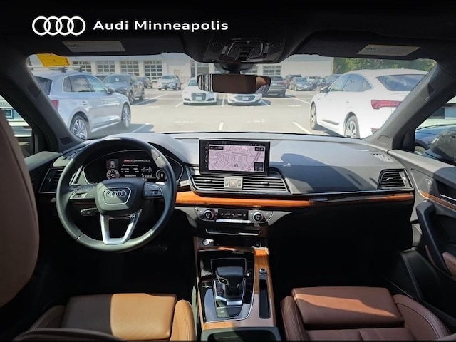 Used 2023 Audi Q5 Premium Plus with VIN WA1EAAFY7P2098555 for sale in Minneapolis, Minnesota