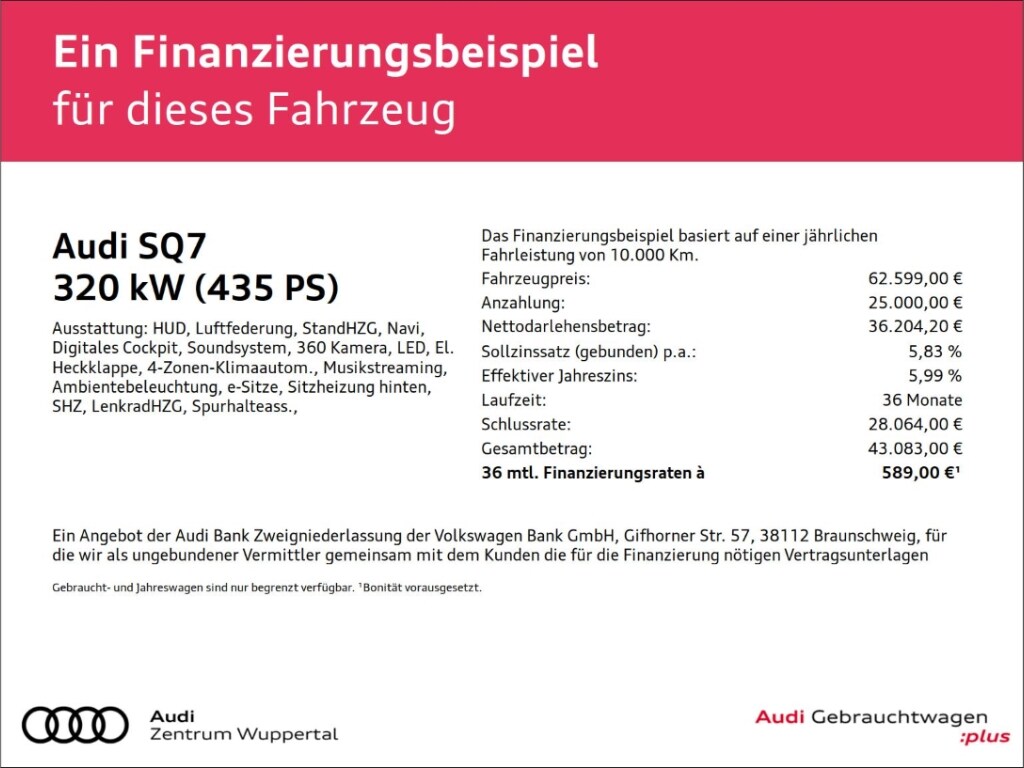 Image about Audi SQ7 TDI quattro tiptronic