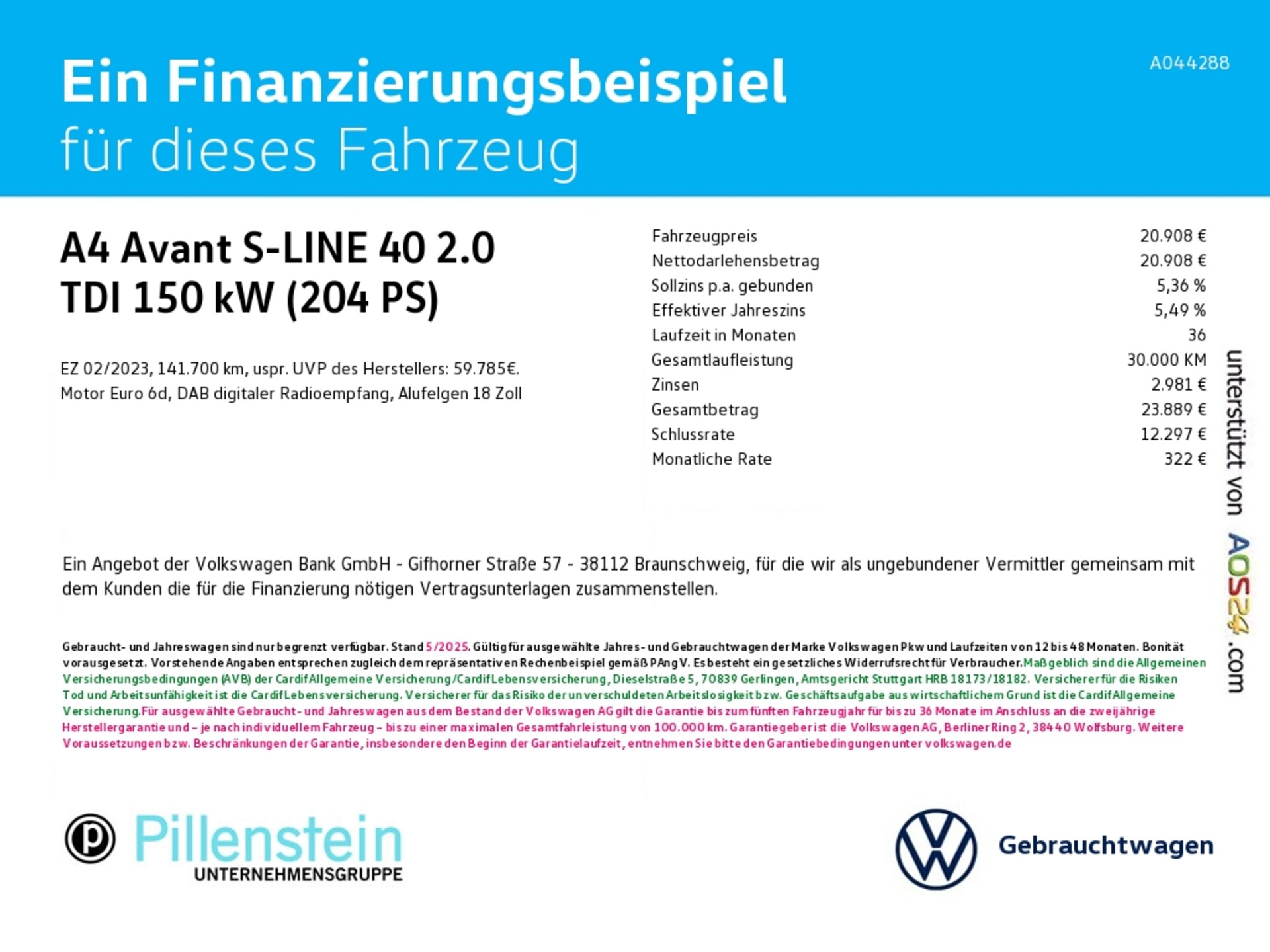 Audi A4 Avant S line