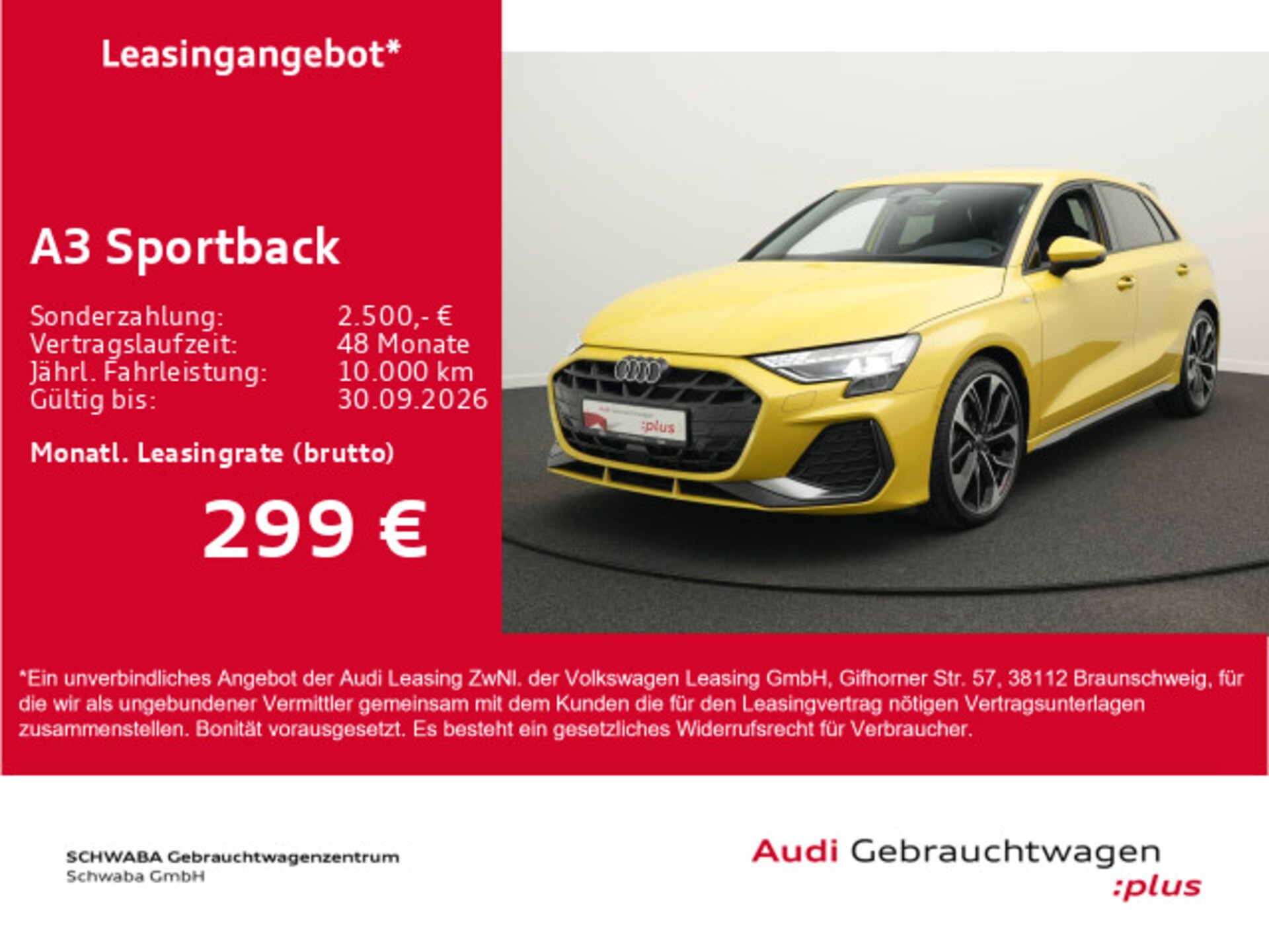 Audi A3 Sportback S line