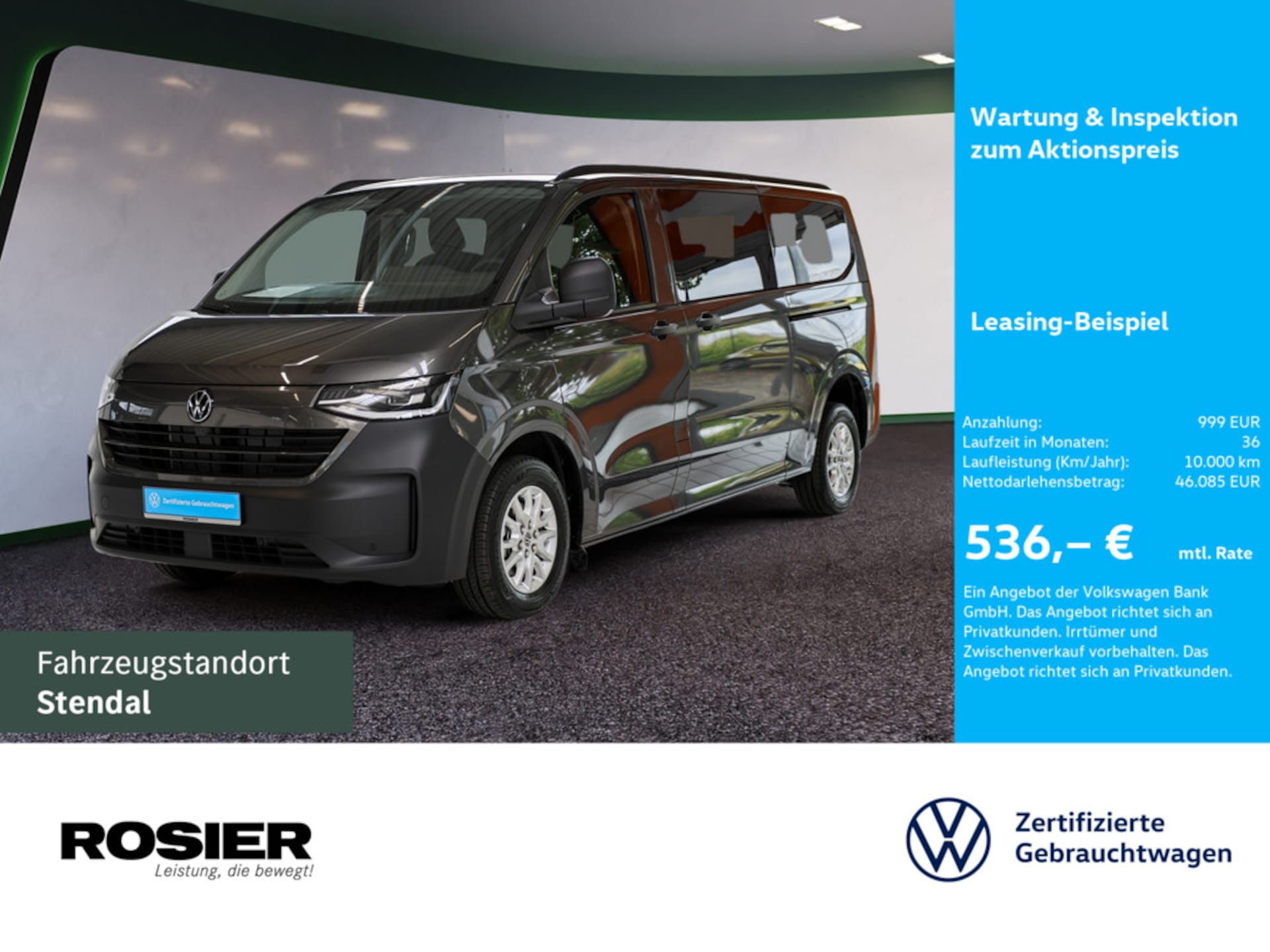 Volkswagen Caravelle langer Radstand Basis-Modell