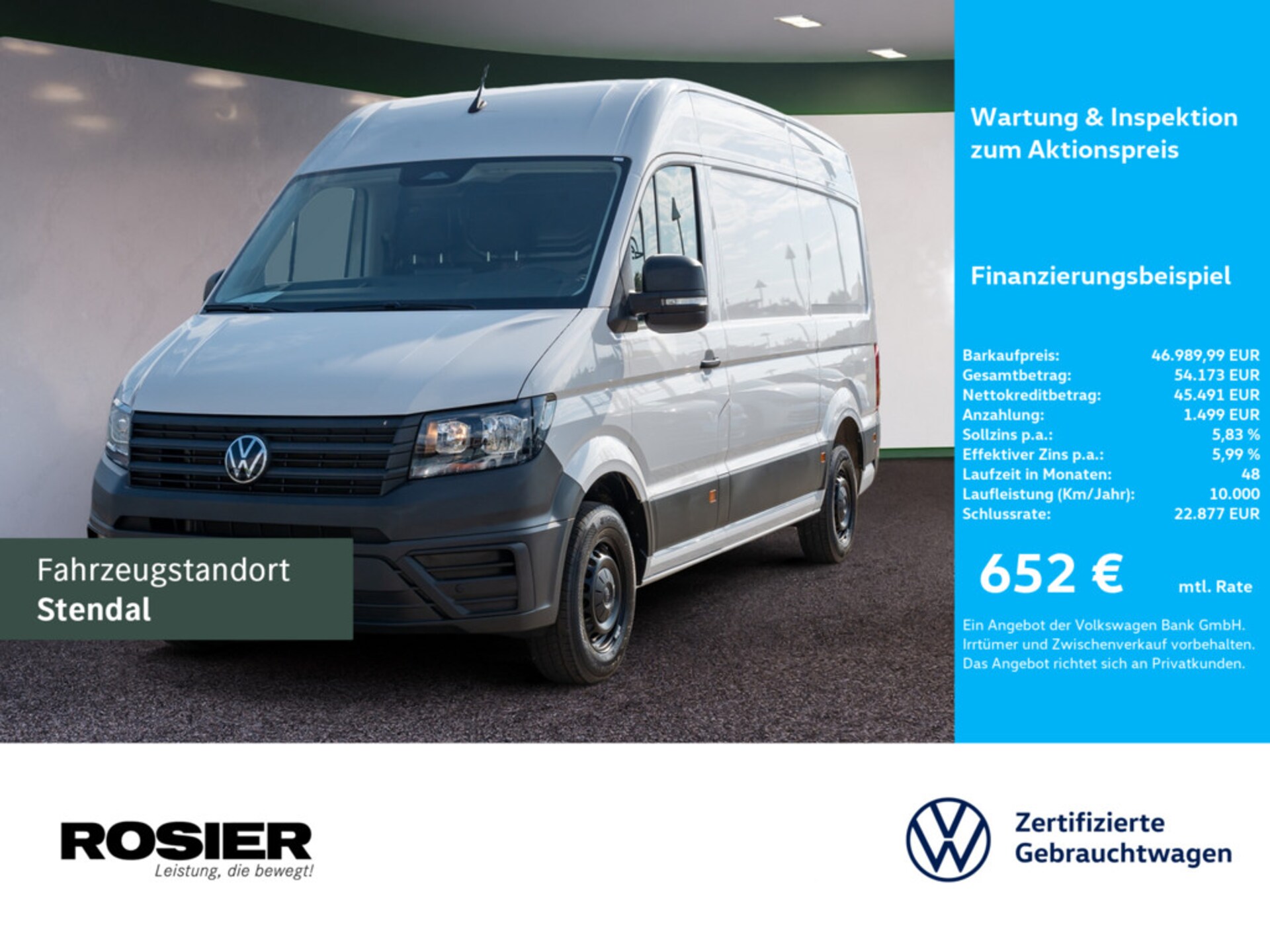 Volkswagen Crafter Kasten mittlerer Radstand