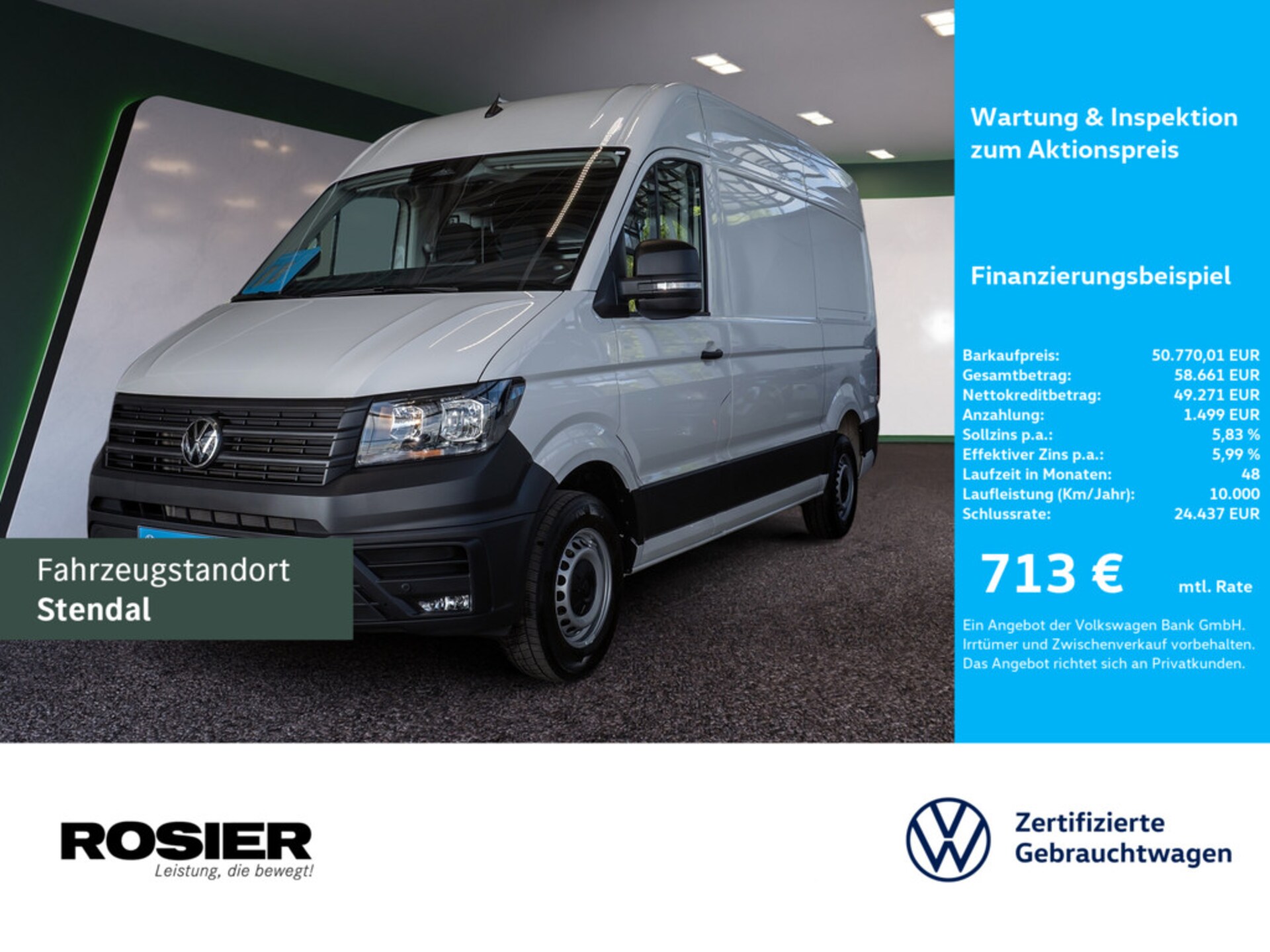 Volkswagen Crafter Kasten mittlerer Radstand