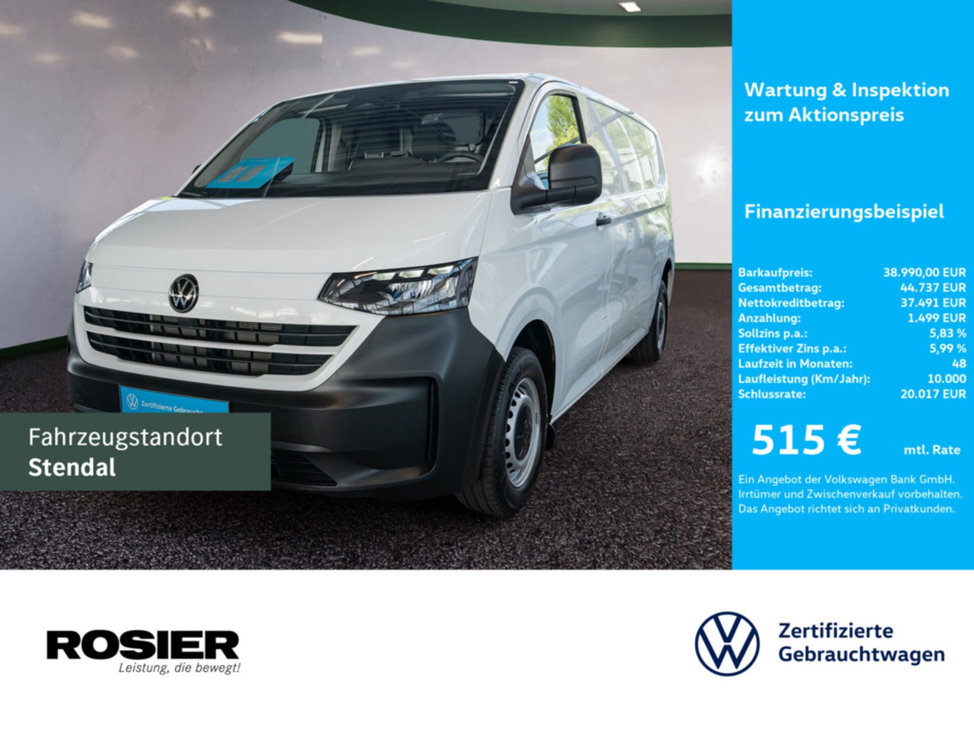 Volkswagen Transporter Kasten langer Radstand
