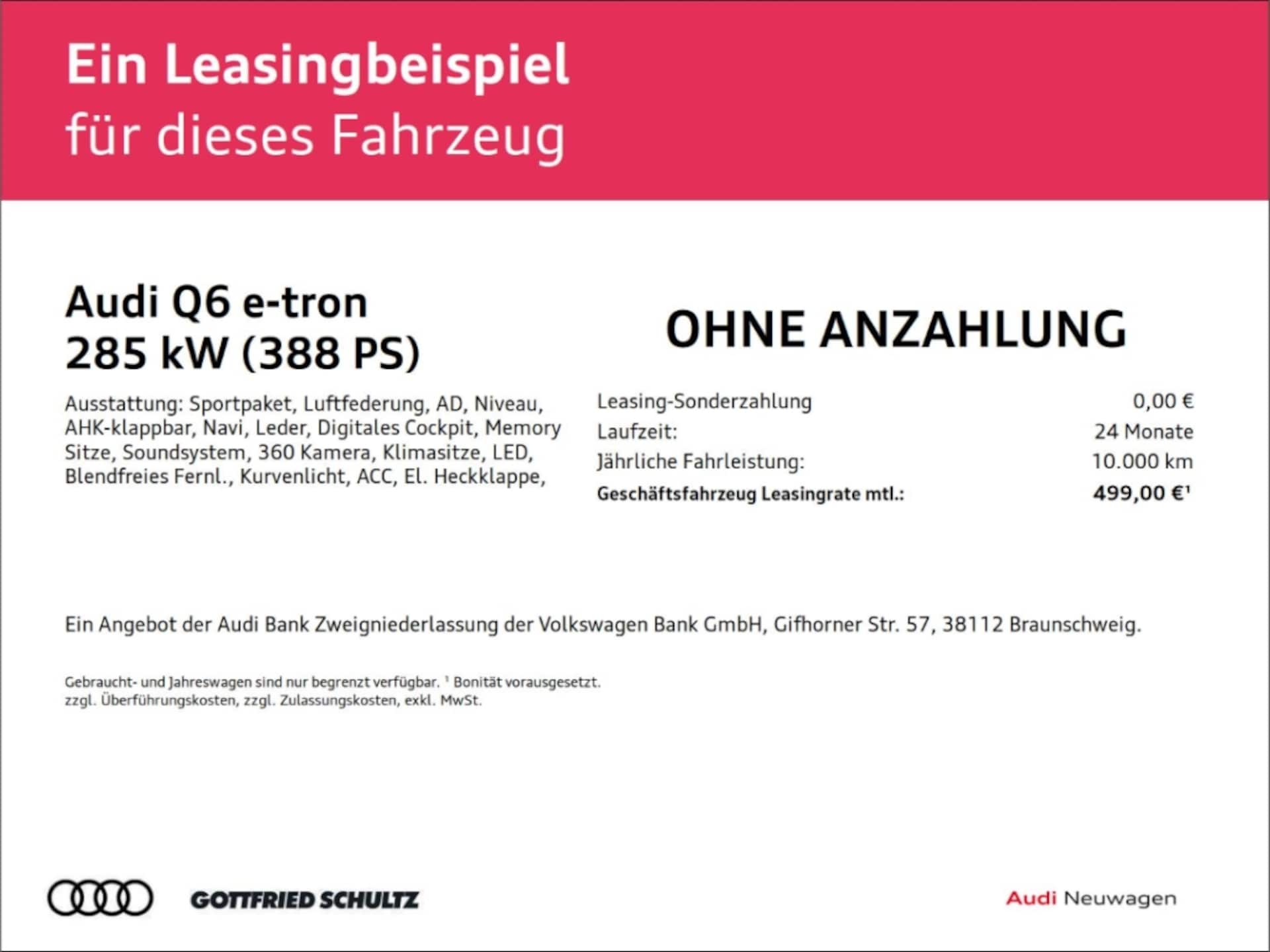 Audi Q6 SUV e-tron