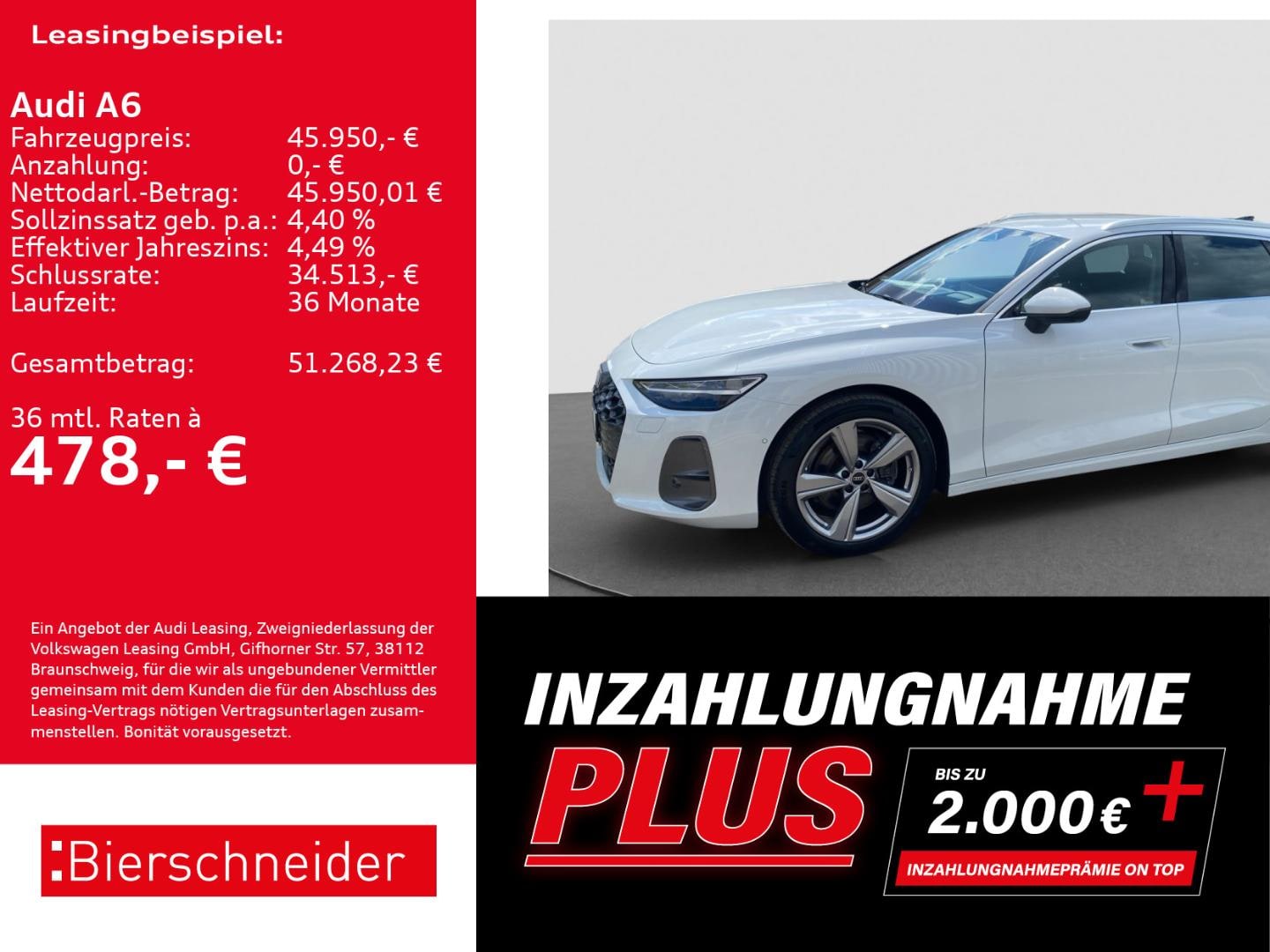 Bild über Audi A6 Avant TFSI 150 kW S tronic - für weitere Informationen kontaktieren Sie den Audi Partner