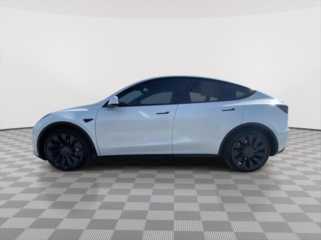 Used 2023 Tesla Model Y Long Range with VIN 7SAYGAEE1PF802838 for sale in Merriam, KS