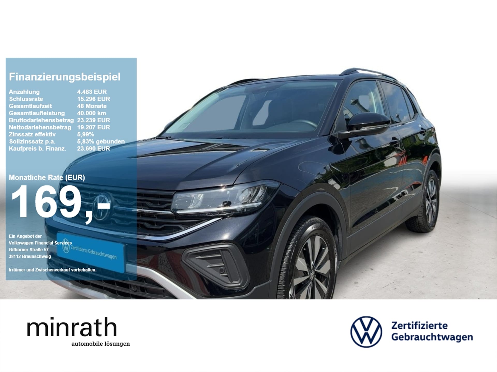 Volkswagen T-Cross 2025 — GOAL 1.0 TSI AHK+ACC+LED+NAVI+APP+RFK+SHZ